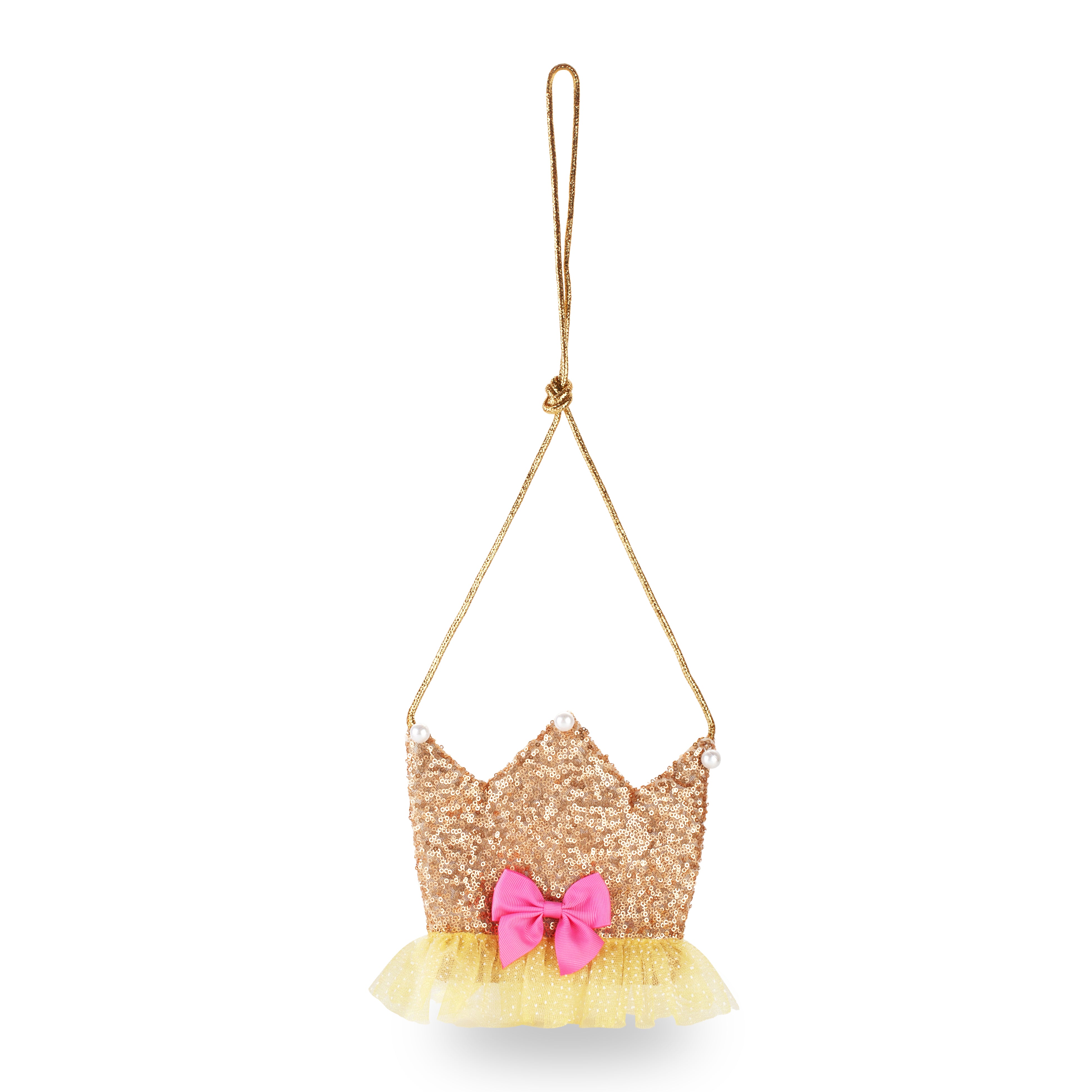 Forever Sparkle Crown Shoulder Bag Gold - Pink Poppy Australia