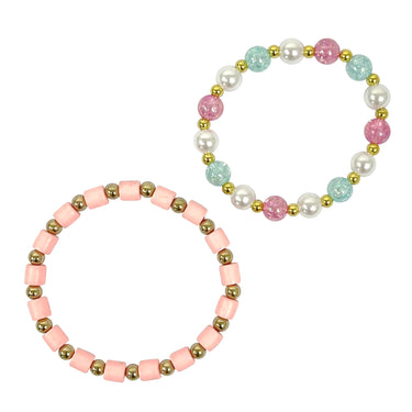 Pink & Gold Bracelet Set - Pink Poppy Australia
