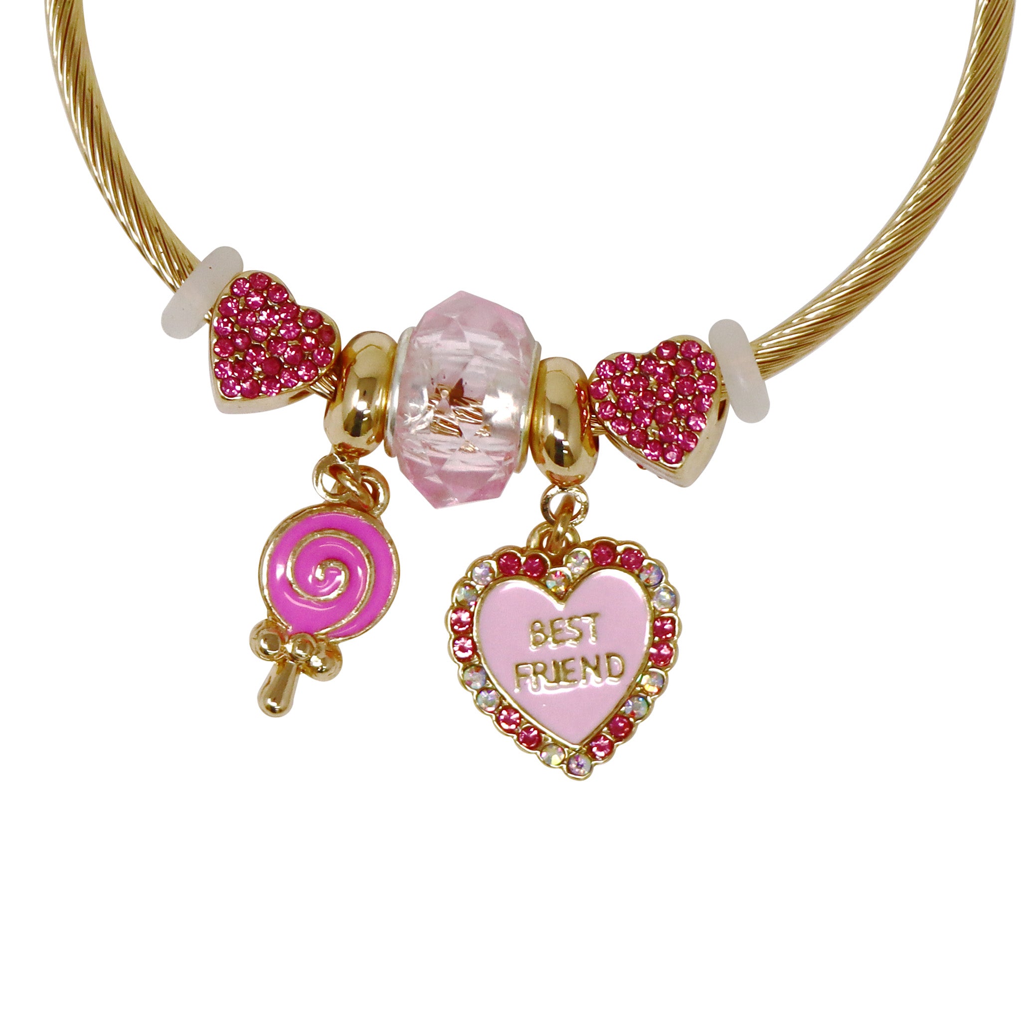 Best Friend Charm Bracelet - Pink Poppy Australia