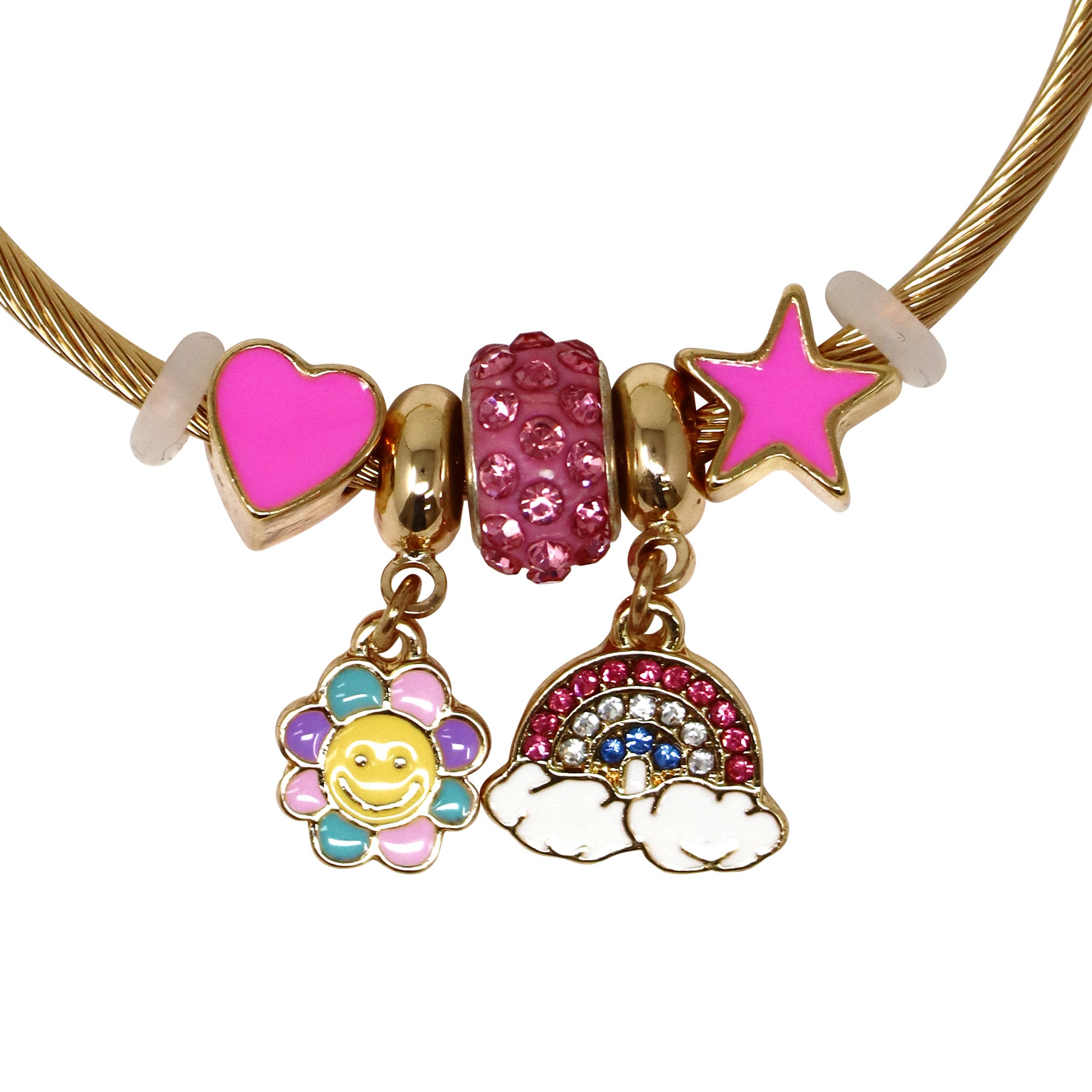 Rainbow Charm Bracelet - Pink Poppy Australia