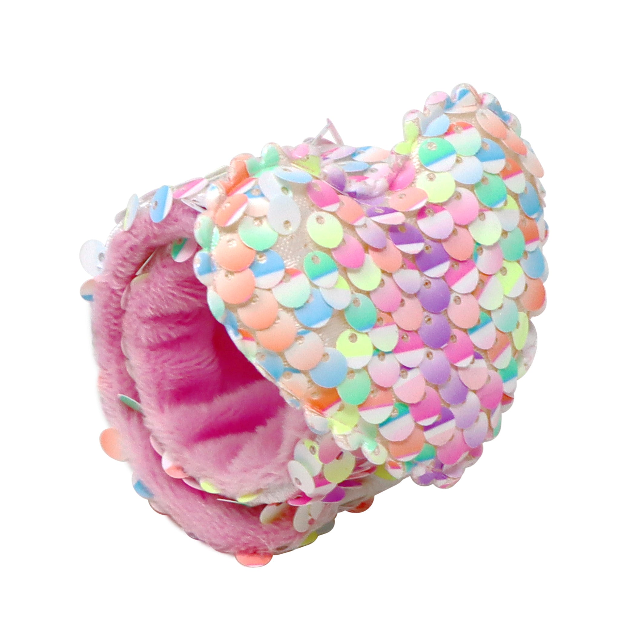 Heart Sequin Slap Bracelet - Pink Poppy Australia