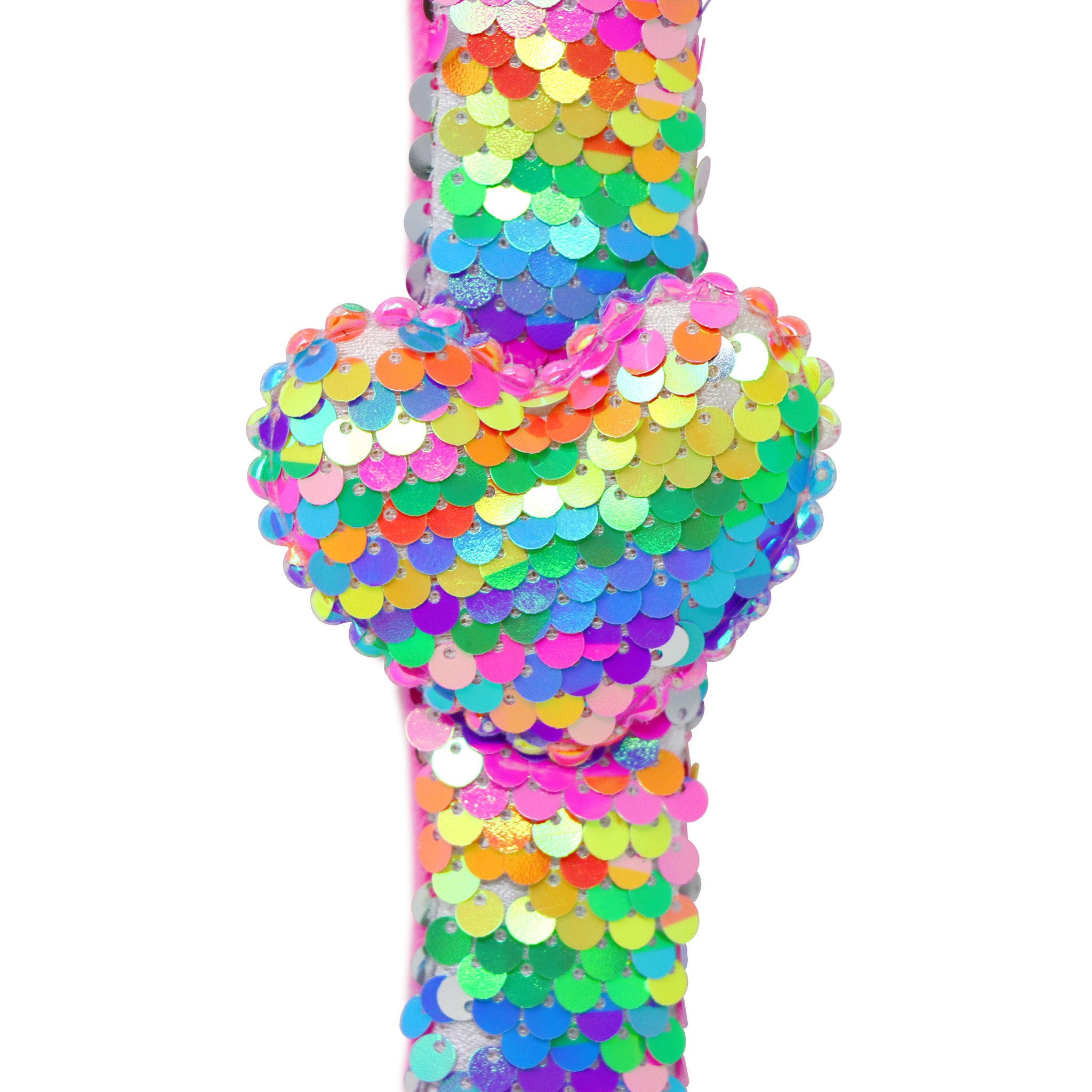 Heart Sequin Slap Bracelet - Pink Poppy Australia