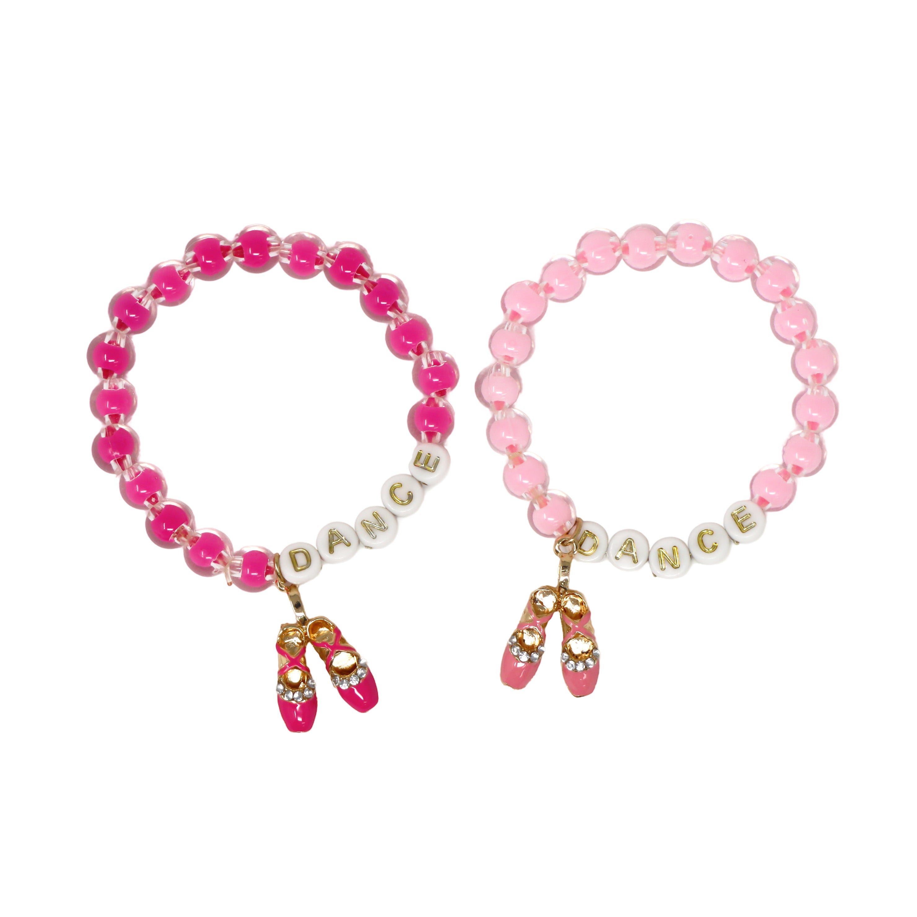 Dance Letter Bead Bracelet - Pink Poppy Australia