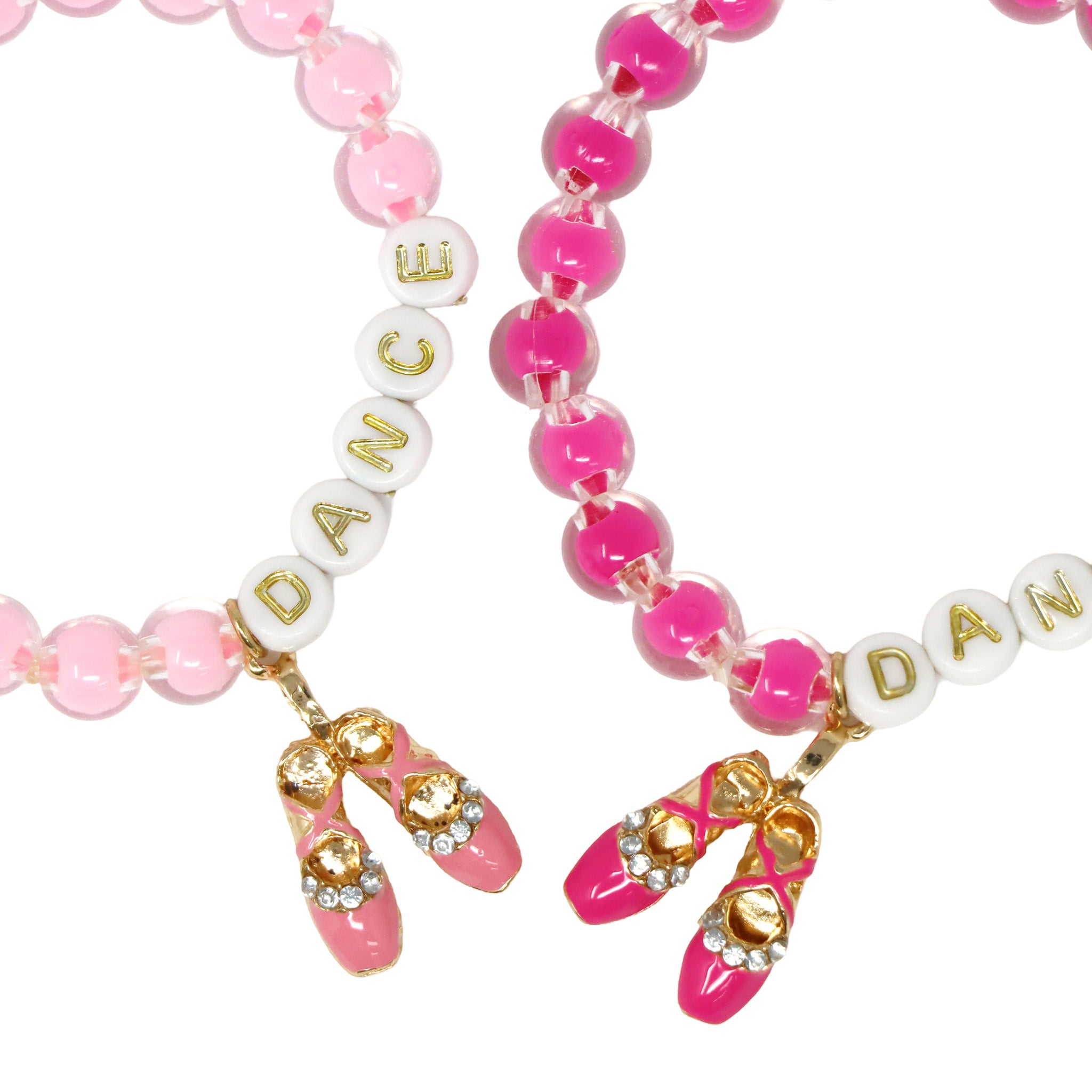 Dance Letter Bead Bracelet - Pink Poppy Australia