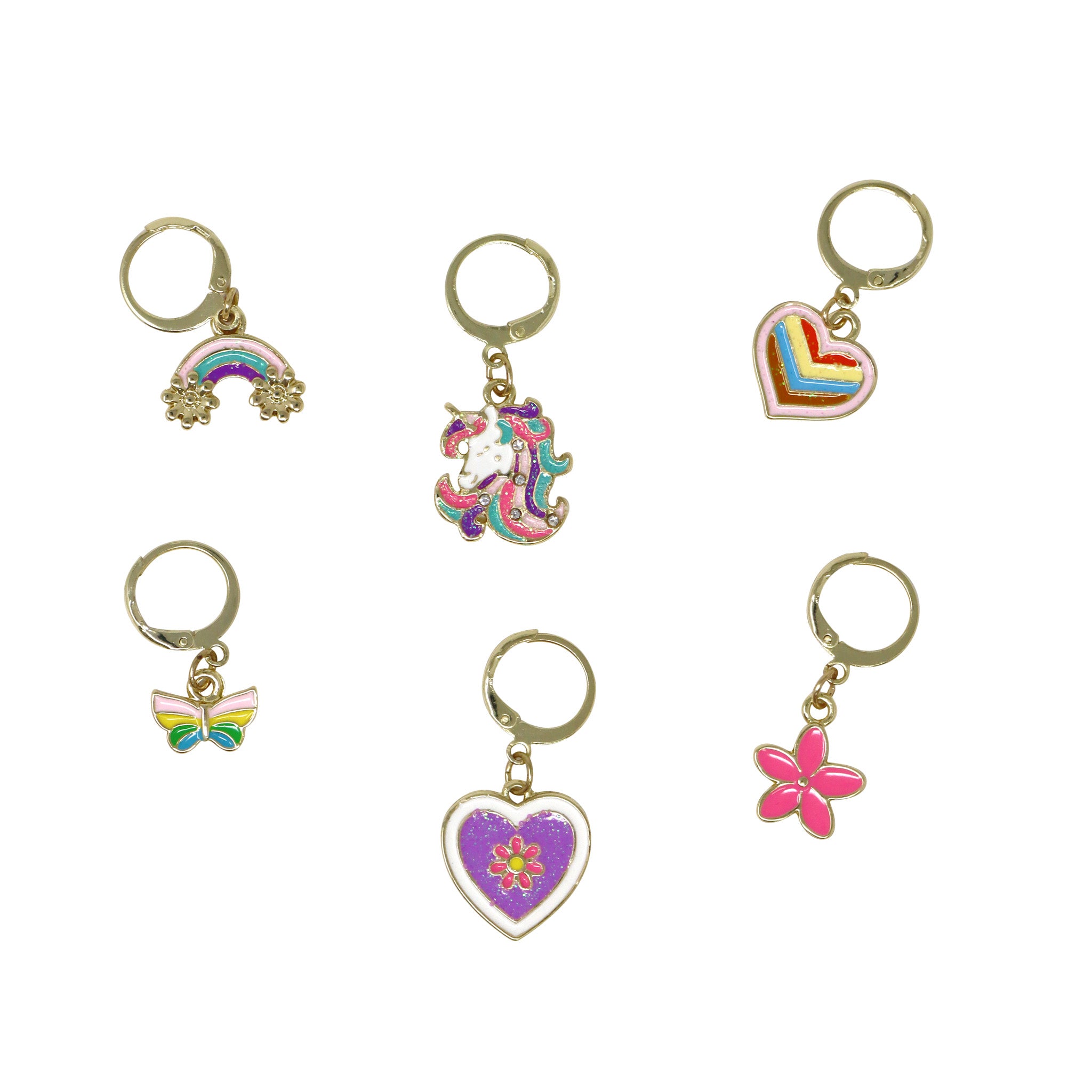 Rainbow Unicorn 6-pack Shoelace Charm Set - Pink Poppy Australia