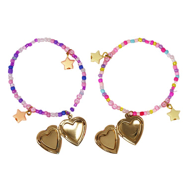 BFF Sparkle Heart Bestie Bracelet Set - Pink Poppy Australia