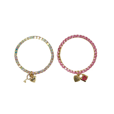 BFF Lock & Key Bracelet Set - Pink Poppy Australia