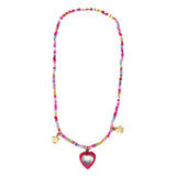 BFF Sparkle Heart Bestie Necklace Set - Pink Poppy Australia
