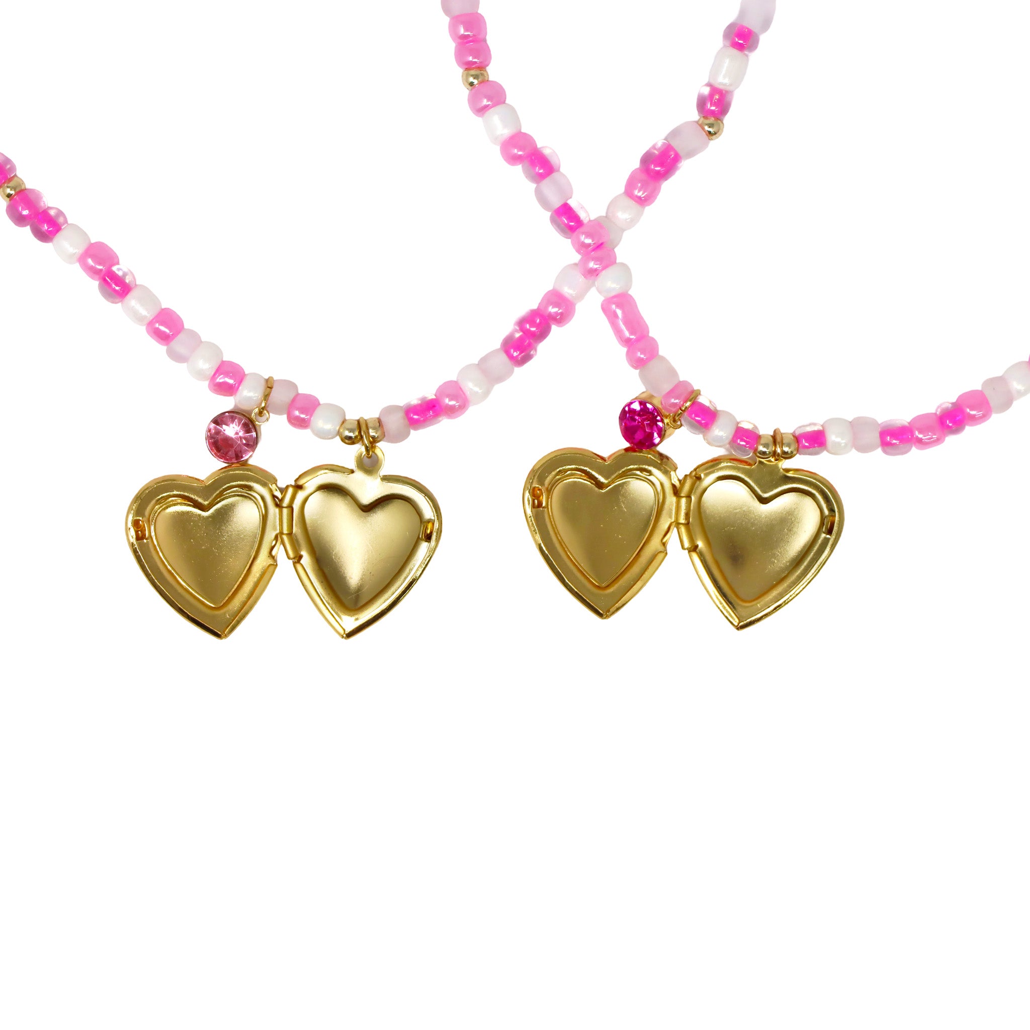 BFF Locket Necklace Set - Pink Poppy Australia