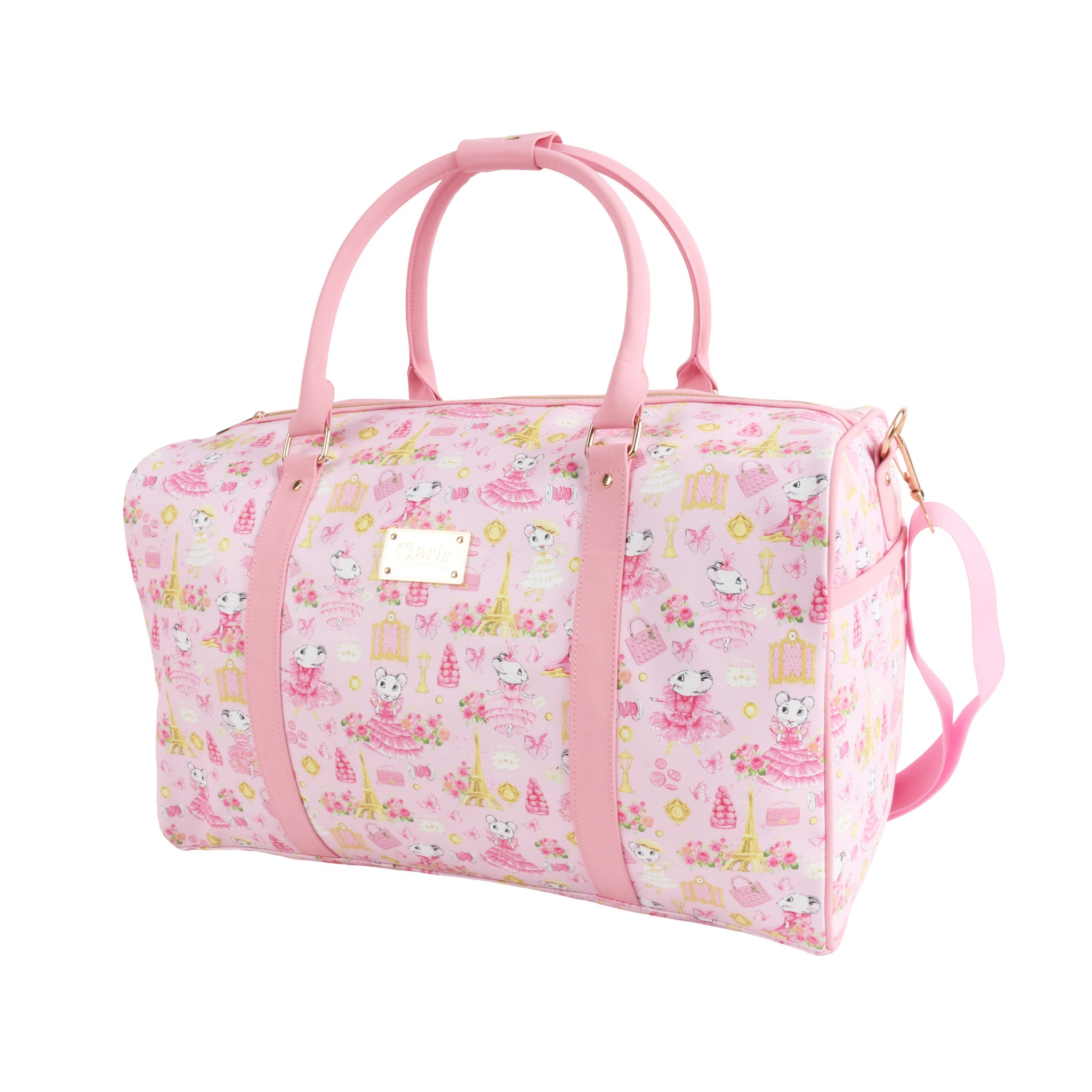 Claris the Chicest Mouse in Paris Duffle Bag - Pink Poppy Australia