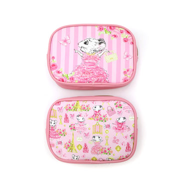 Claris the Chicest Mouse in Paris Cosmetic Pouches - Pink Poppy Australia