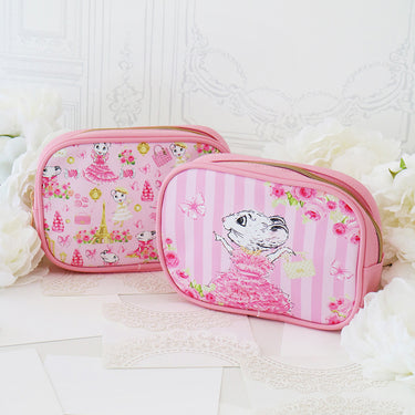 Claris the Chicest Mouse in Paris Cosmetic Pouches - Pink Poppy Australia
