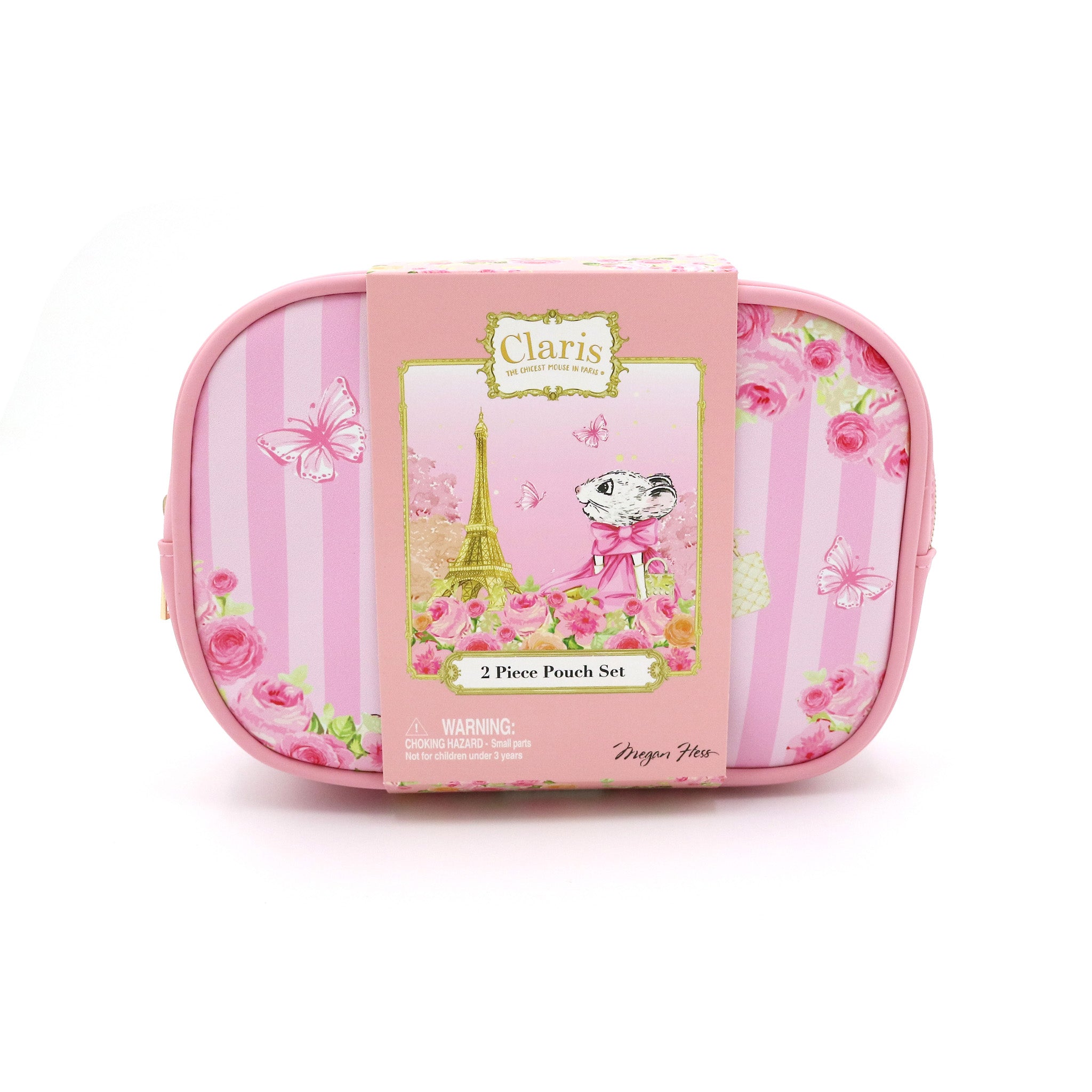 Claris the Chicest Mouse in Paris Cosmetic Pouches - Pink Poppy Australia