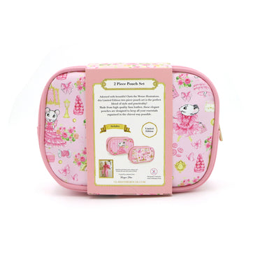 Claris the Chicest Mouse in Paris Cosmetic Pouches - Pink Poppy Australia