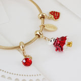 Claris: The Chicest Mouse In Paris™ Holiday Heist Charm Bracelet - Pink Poppy Australia