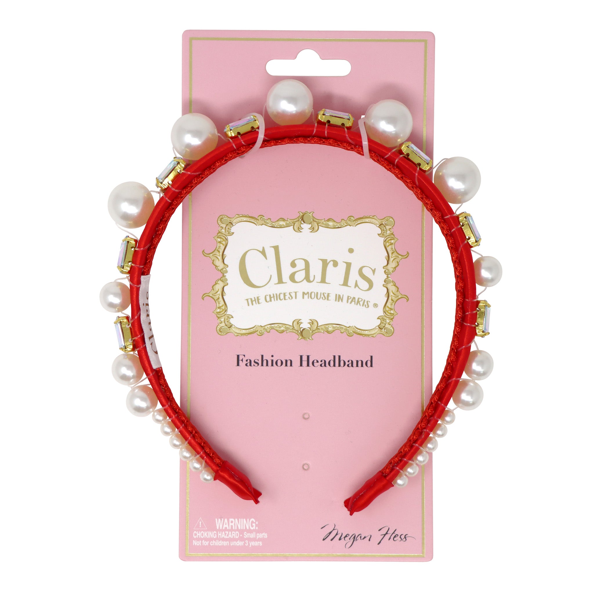 Claris: The Chicest Mouse In Paris™ Fashion Jewelled Holiday Heist Headband - Pink Poppy Australia