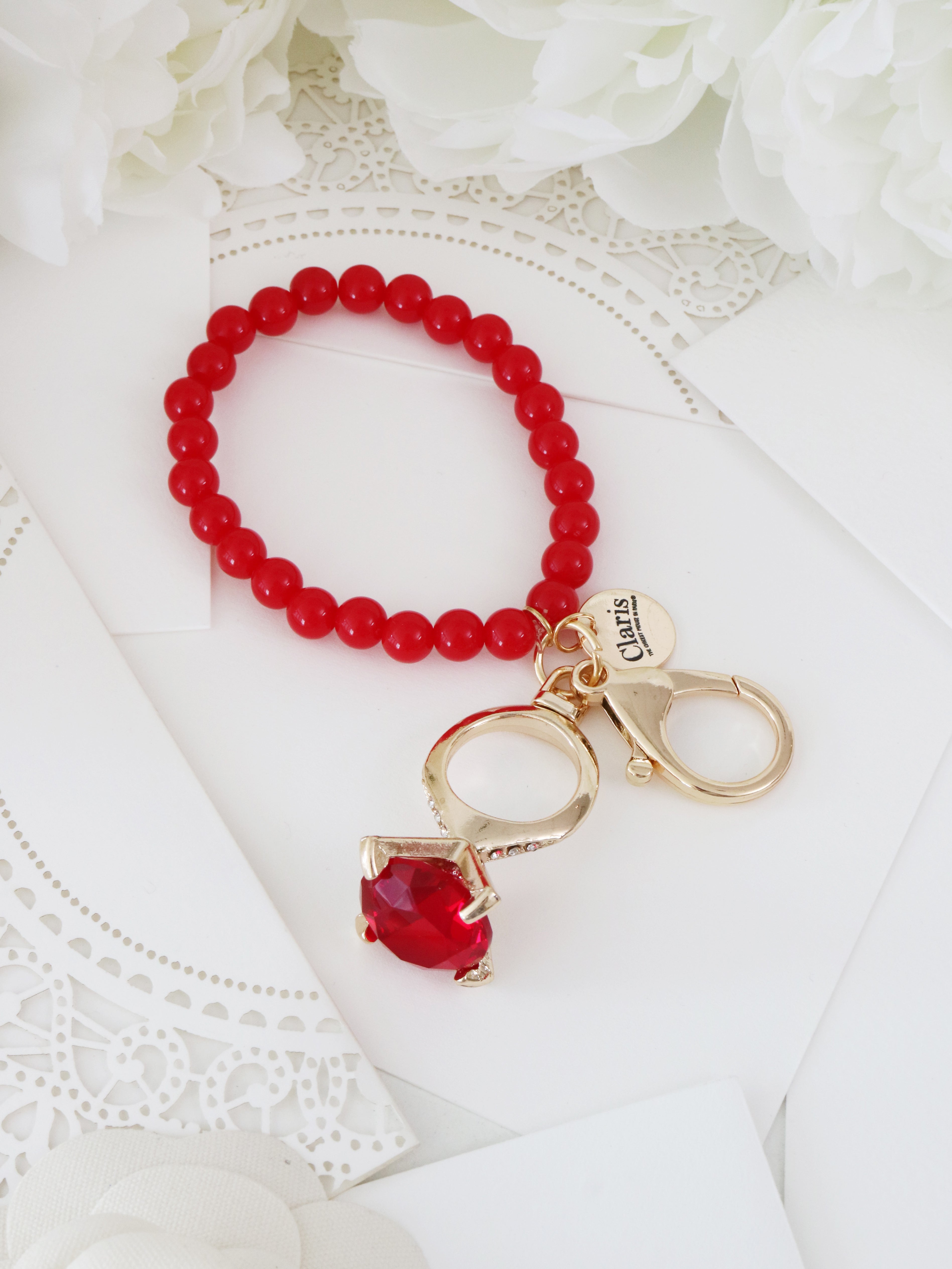 Claris: The Chicest Mouse In Paris™ Fashion Holiday Heist Key Chain - Pink Poppy Australia