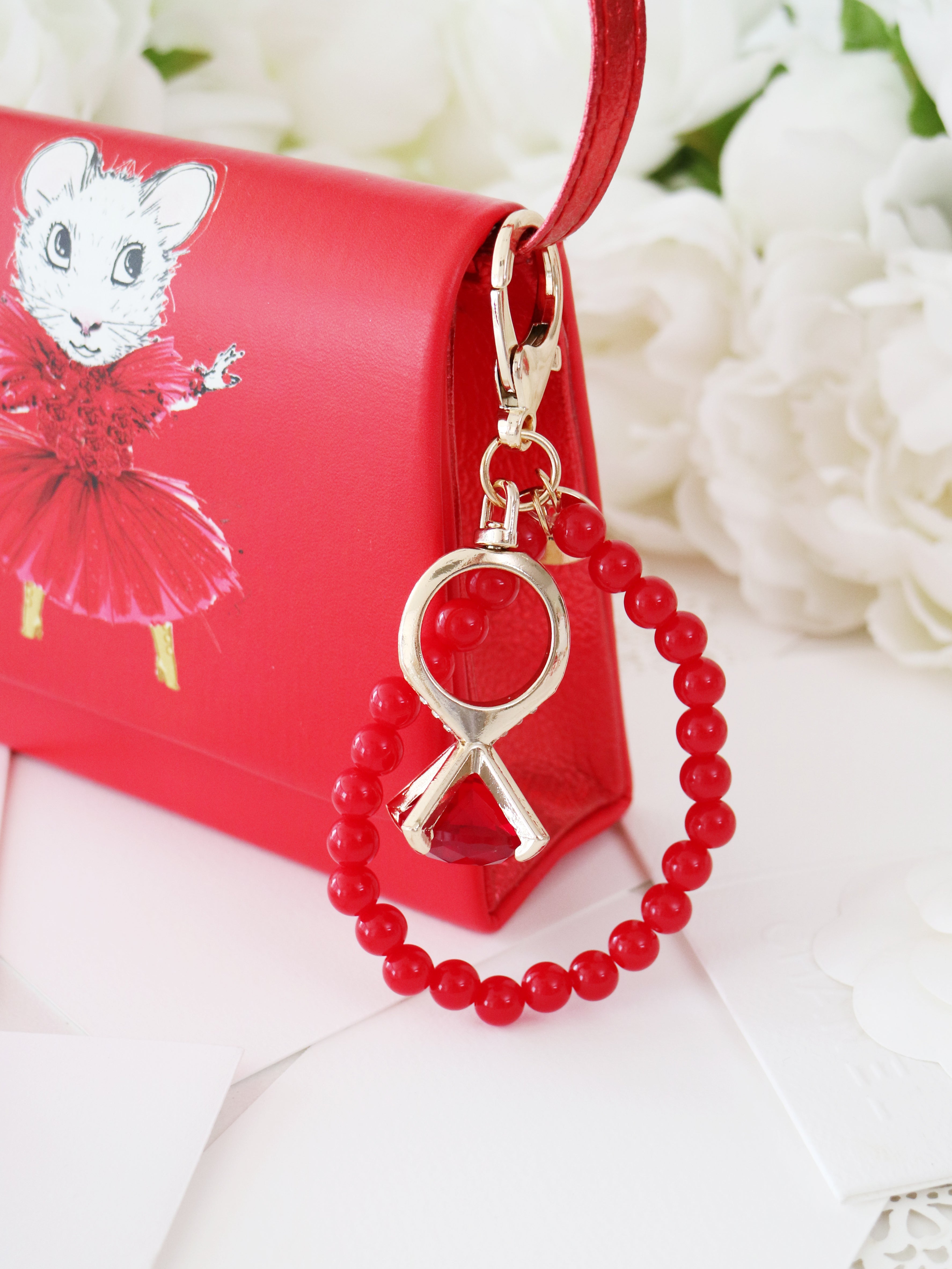 Claris: The Chicest Mouse In Paris™ Fashion Holiday Heist Key Chain - Pink Poppy Australia