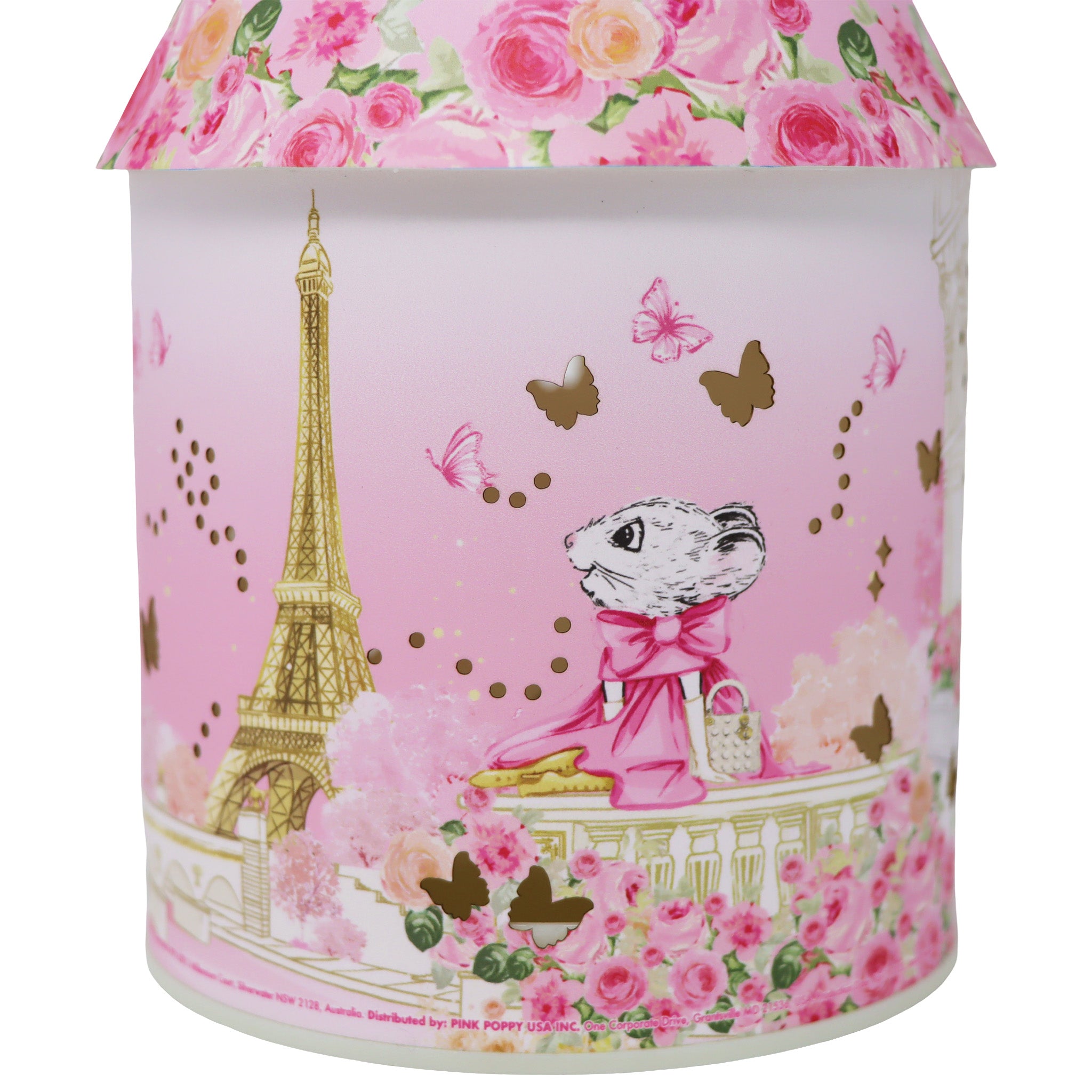 Claris The Chicest Mouse In Paris Colour Changing LED Lantern - Pink Poppy Australia