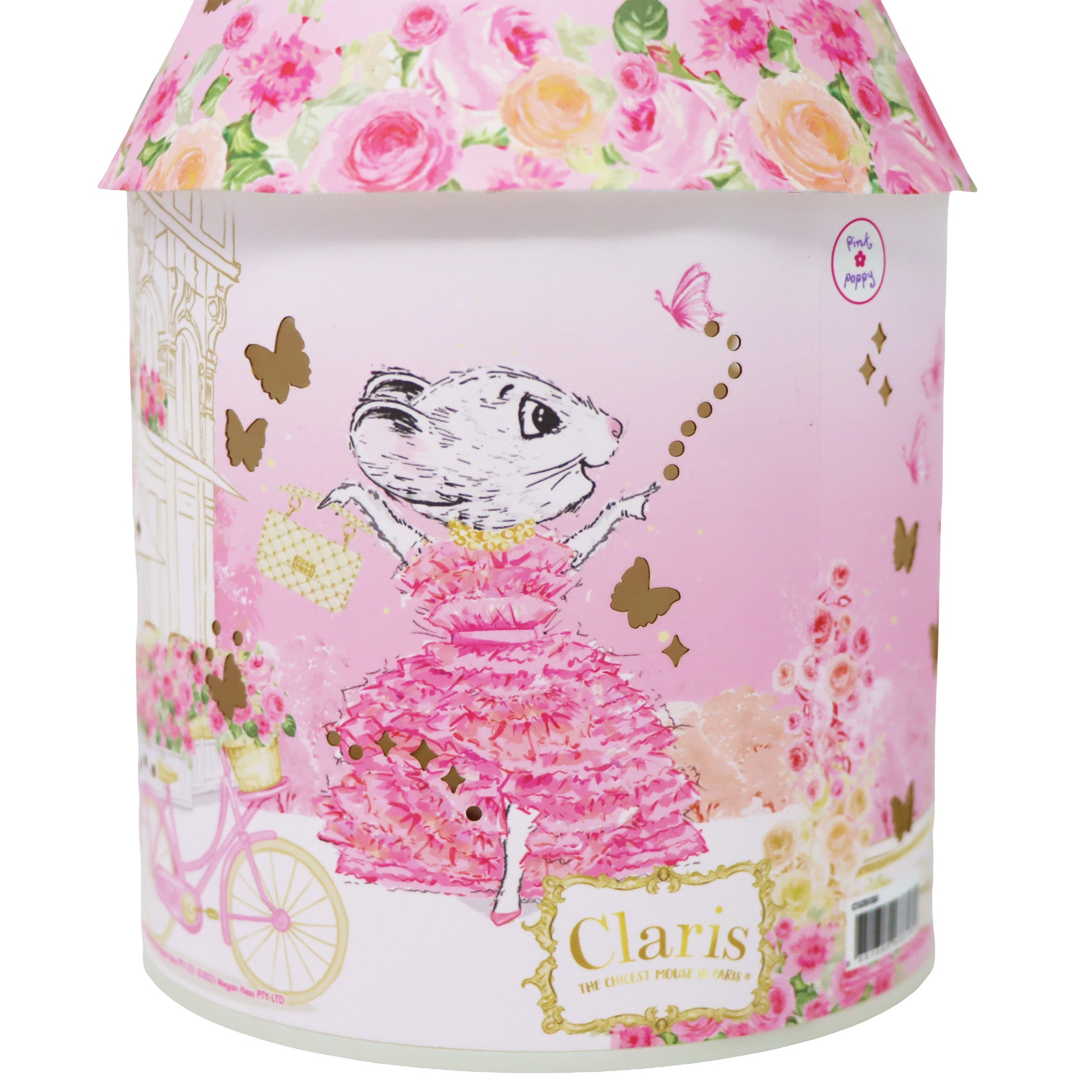 Claris The Chicest Mouse In Paris Colour Changing LED Lantern - Pink Poppy Australia