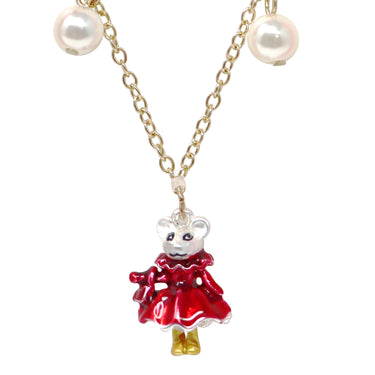 Claris: The Chicest Mouse In Paris™ Holiday Heist Charm Necklace - Pink Poppy Australia
