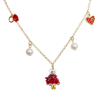 Claris: The Chicest Mouse In Paris™ Holiday Heist Charm Necklace - Pink Poppy Australia