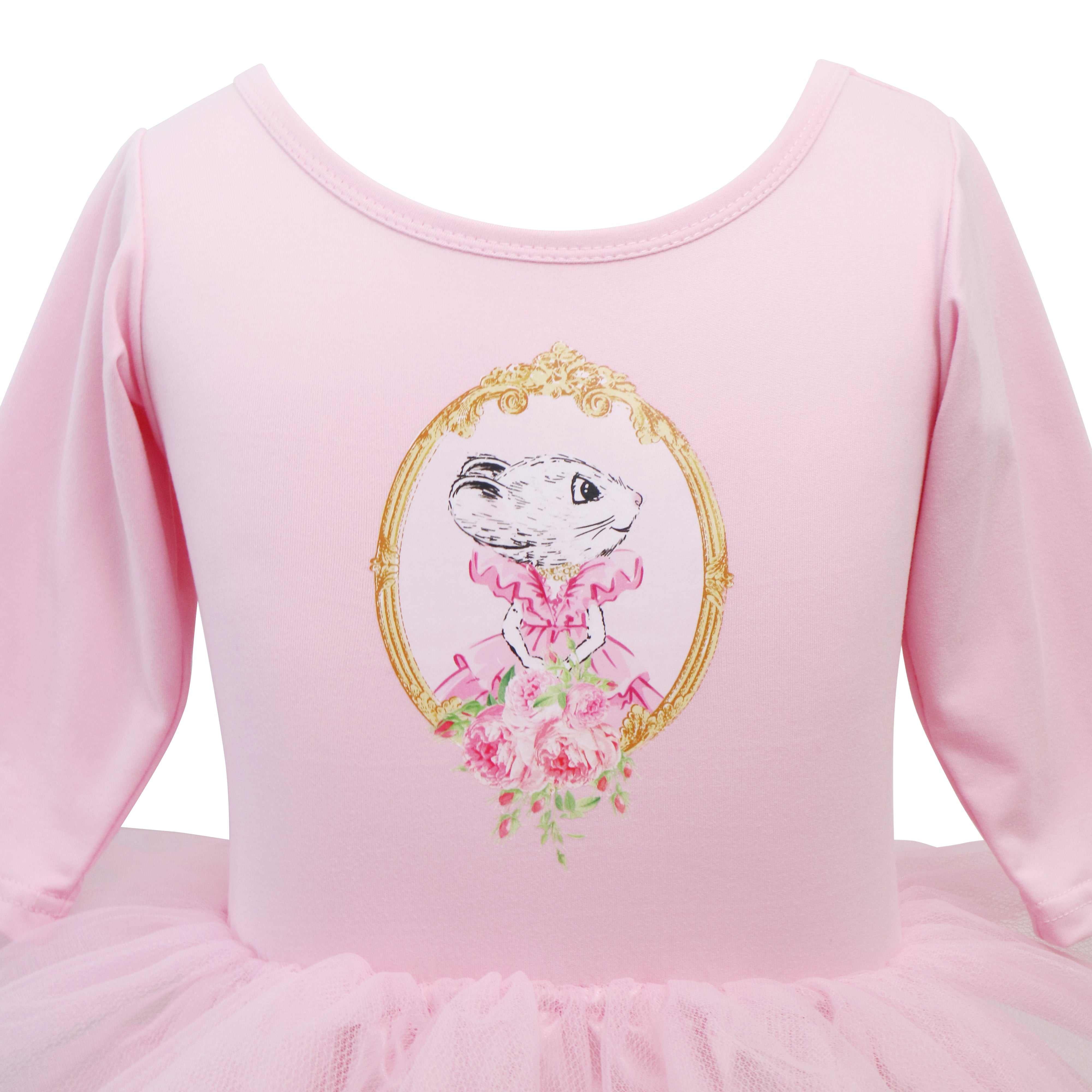Claris: The Chicest Mouse In Paris™ Fashion Print Tulle Dress - Pink Poppy Australia