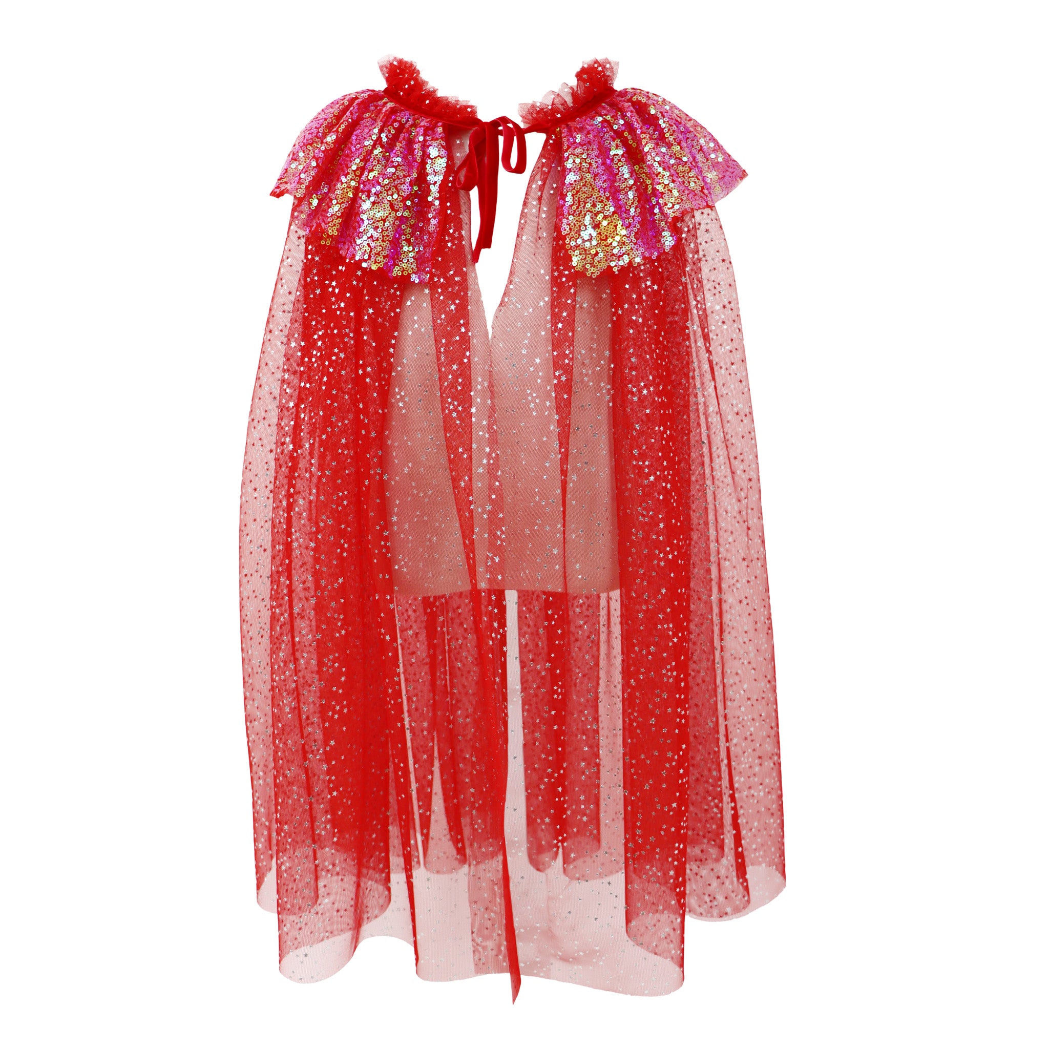 Twinkling Sequin Trim Cape - Pink Poppy Australia