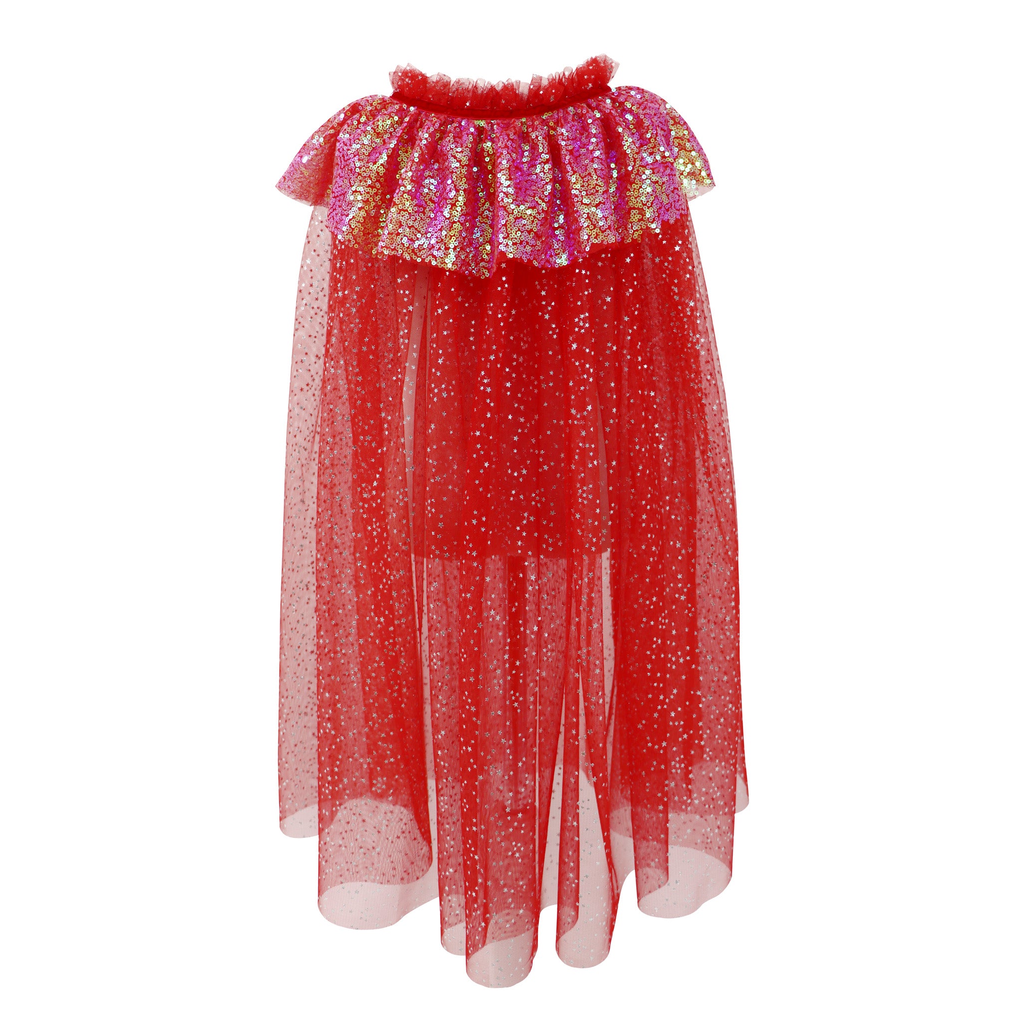 Twinkling Sequin Trim Cape - Pink Poppy Australia