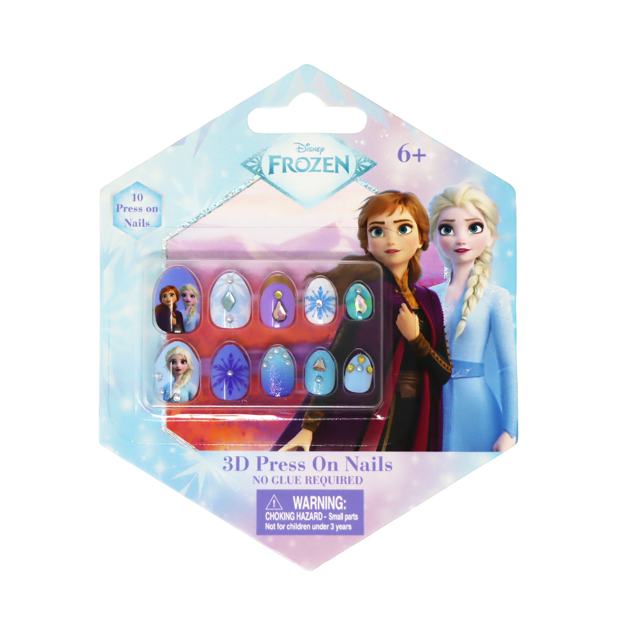 Disney Frozen 3D Press On Nails - Pink Poppy Australia