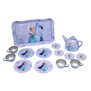 Disney Frozen Elsa Magic Touch 14 Pieces Tin Tea Set - Pink Poppy Australia