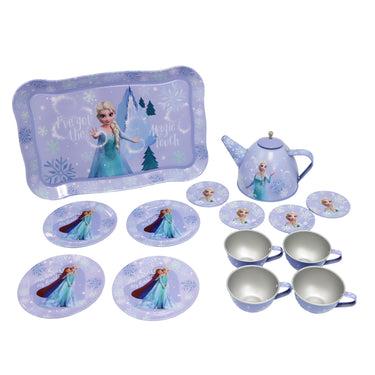 Disney Frozen Elsa Magic Touch 14 Pieces Tin Tea Set - Pink Poppy Australia