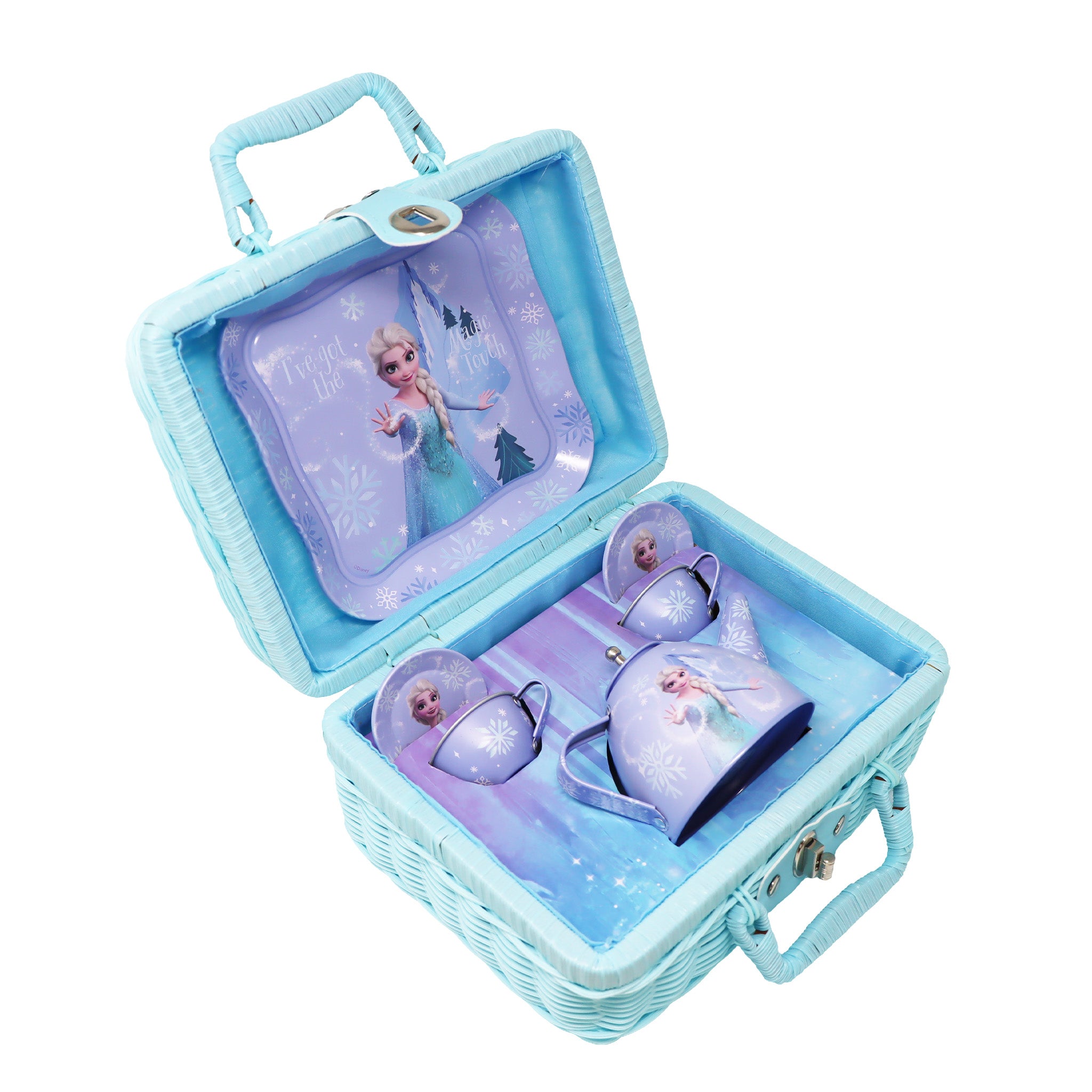 Disney Frozen Elsa Magic Touch Picnic Basket Tea Set - Pink Poppy Australia