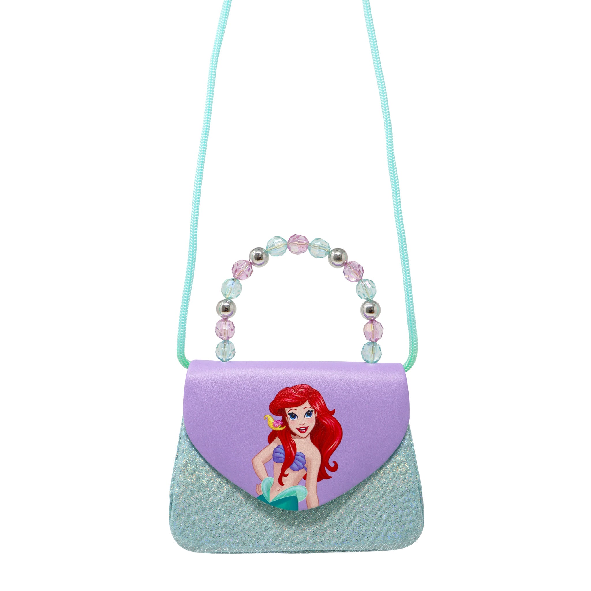 Disney Princess Ariel Mermaid Print Handbag - Pink Poppy Australia
