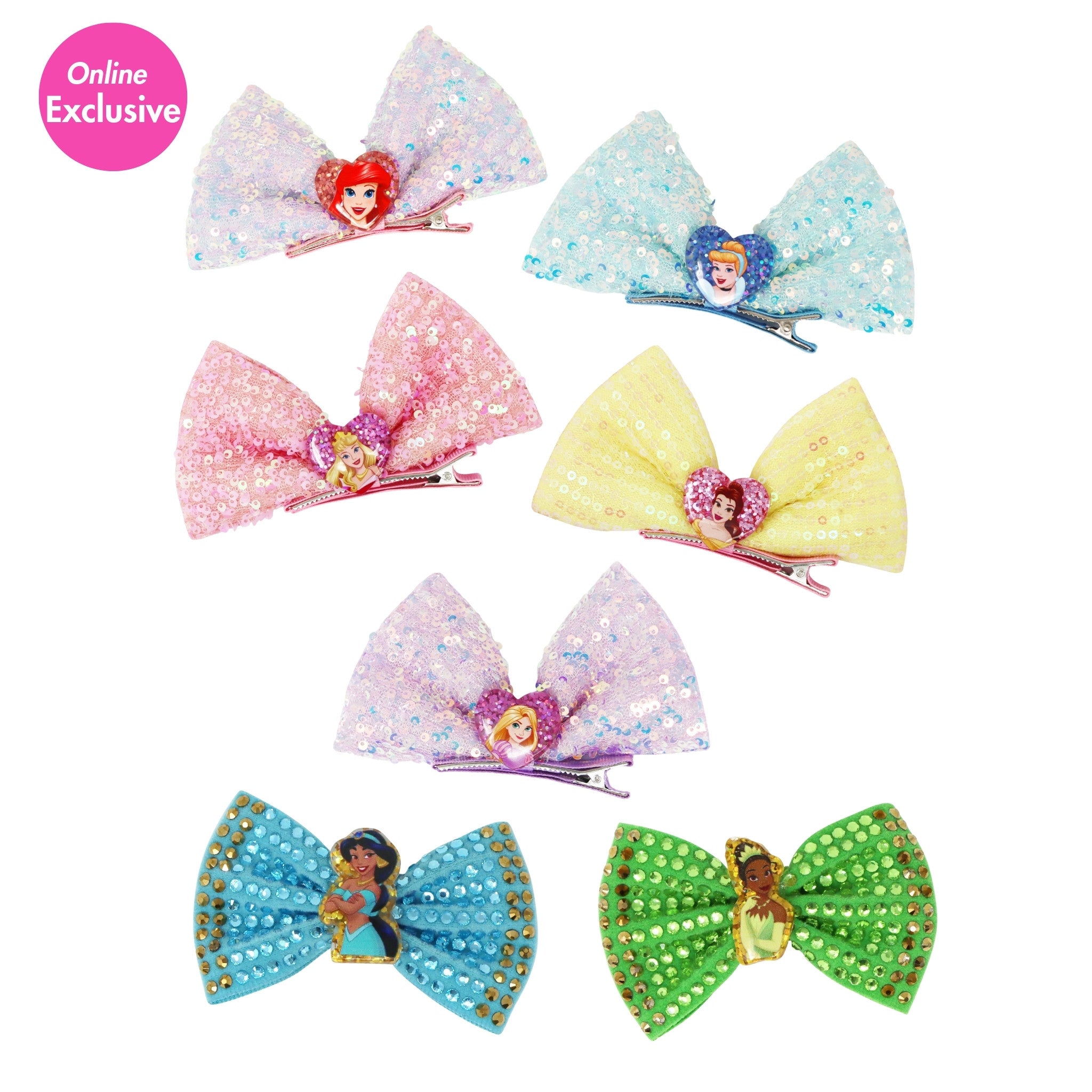 Disney Princess 7 Days Sparkling Hair Accessories Bundle - Pink Poppy Australia