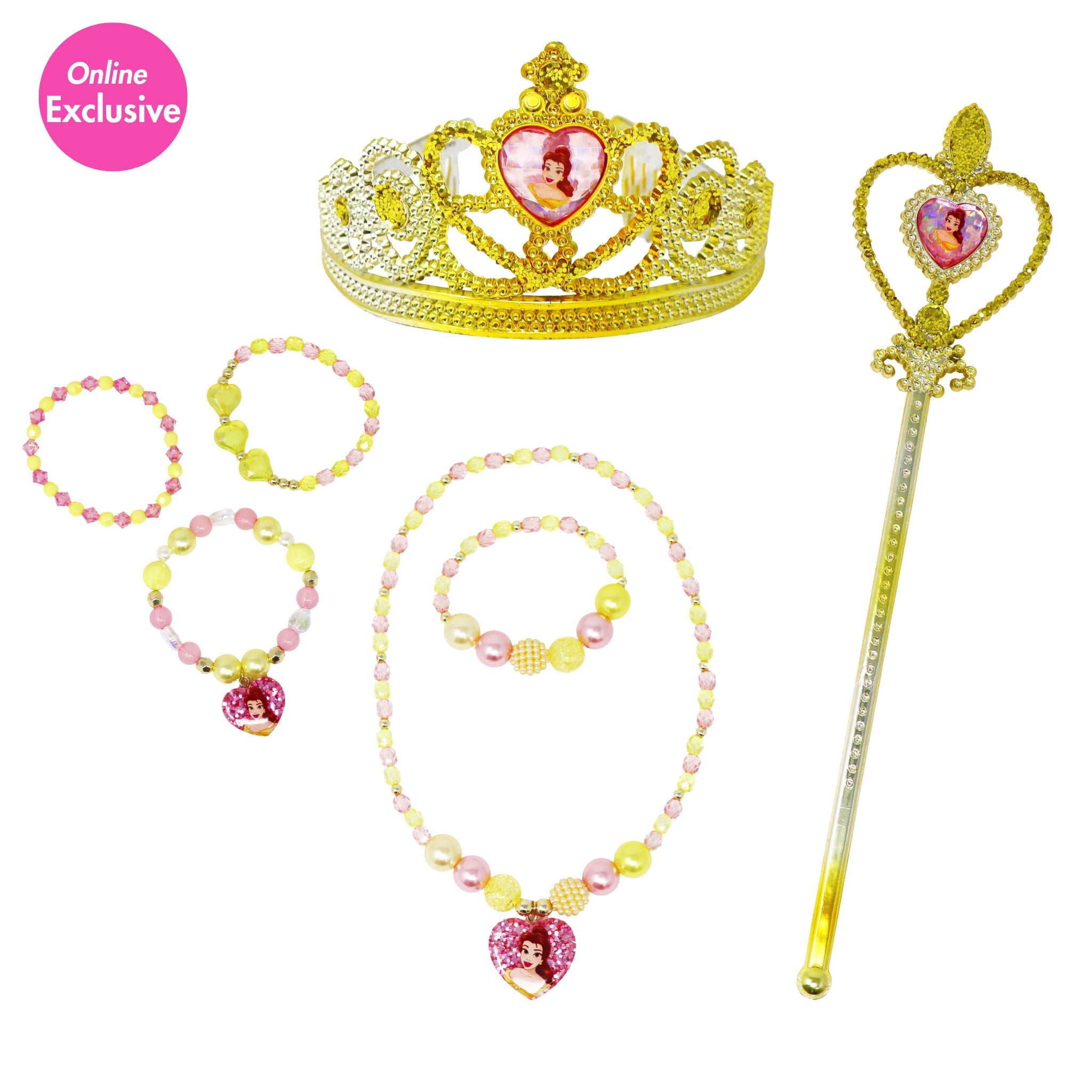 Disney Princess Belle Sparkling Accessories Bundle - Pink Poppy Australia