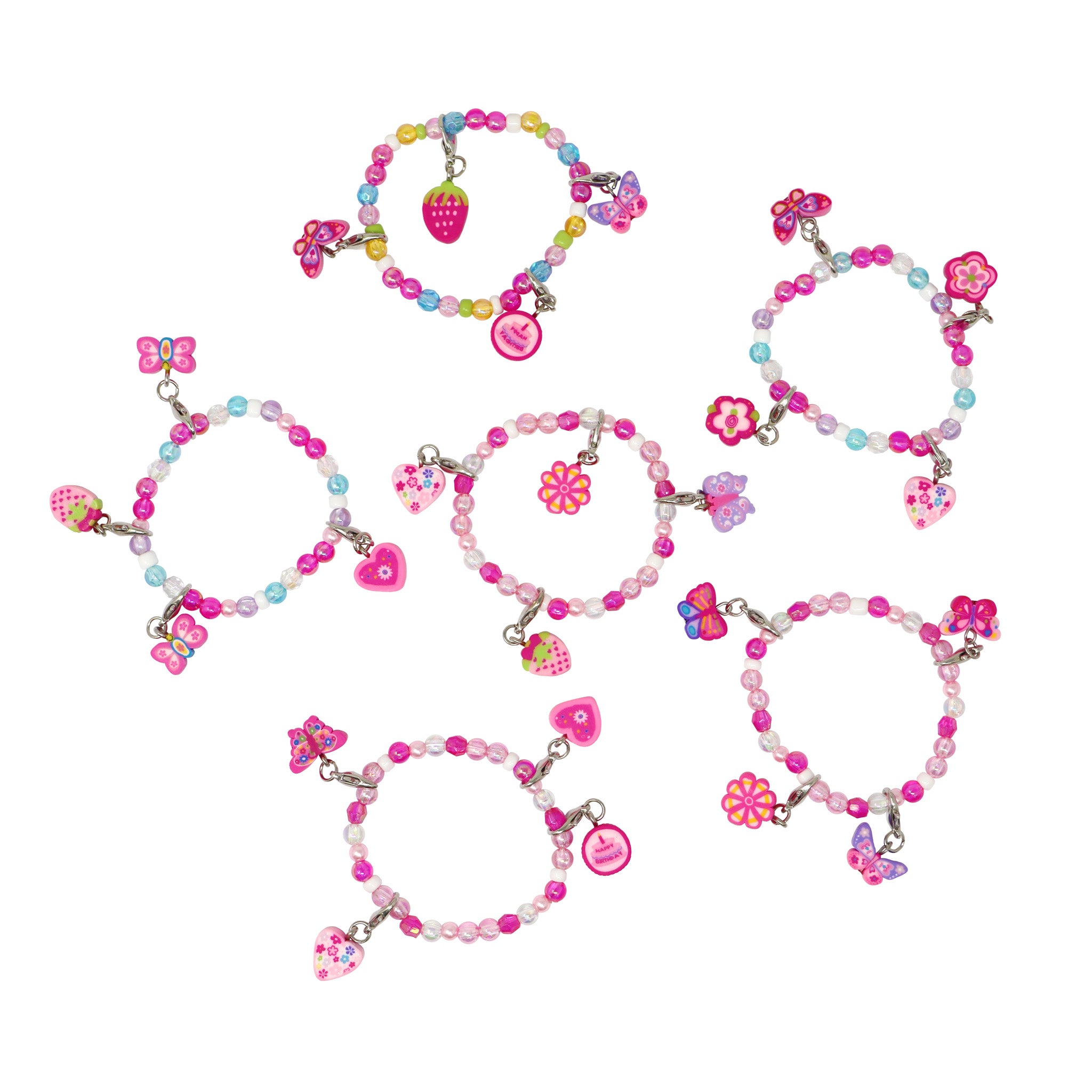 Girls Party DIY Bracelets Kit - Pink Poppy Australia