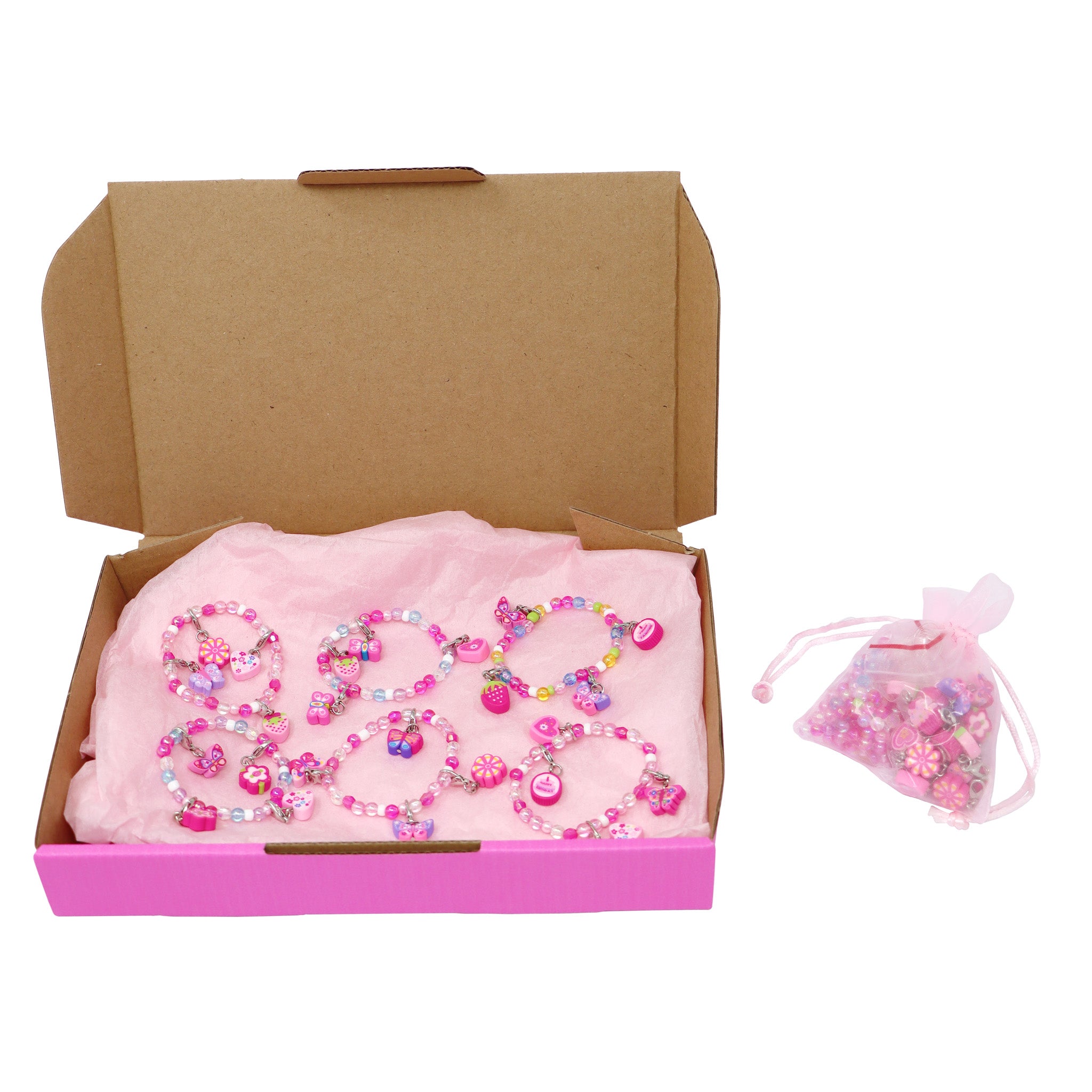 Girls Party DIY Bracelets Kit - Pink Poppy Australia