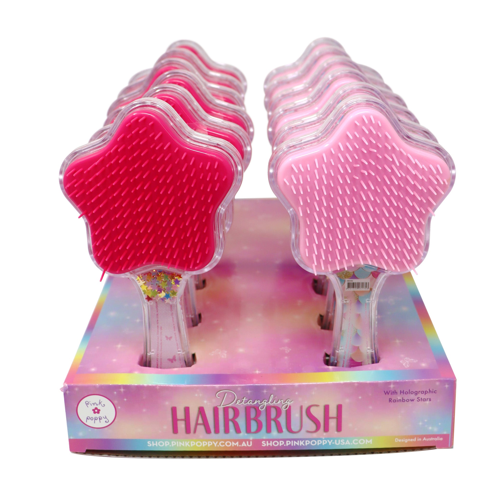 Enchanted Mermaid & Dazzling Butterfly Hair Brush - Pink Poppy Australia