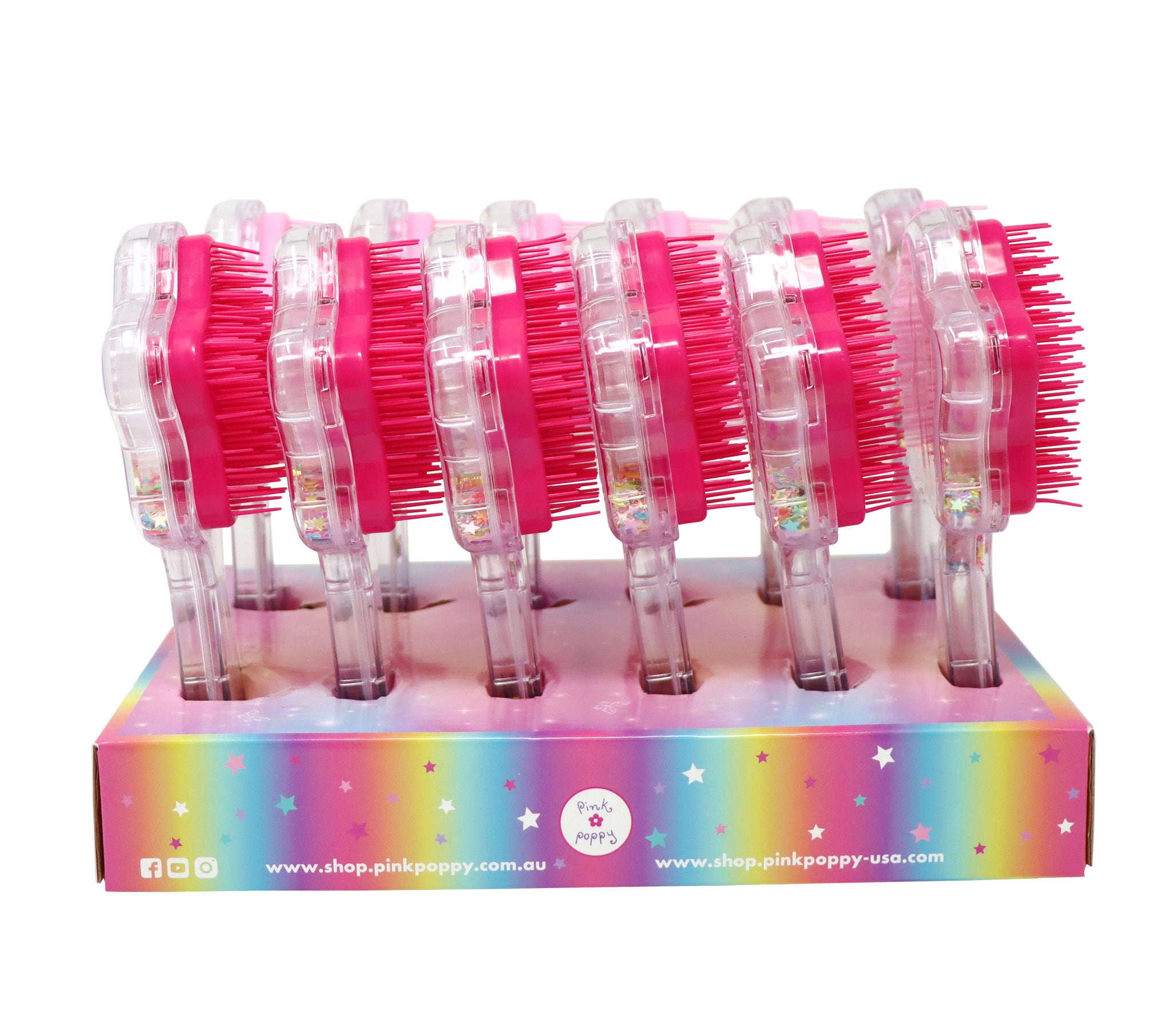 Enchanted Mermaid & Dazzling Butterfly Hair Brush - Pink Poppy Australia