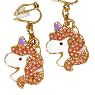 Unicorn Clip-on Earrings - Pink Poppy Australia