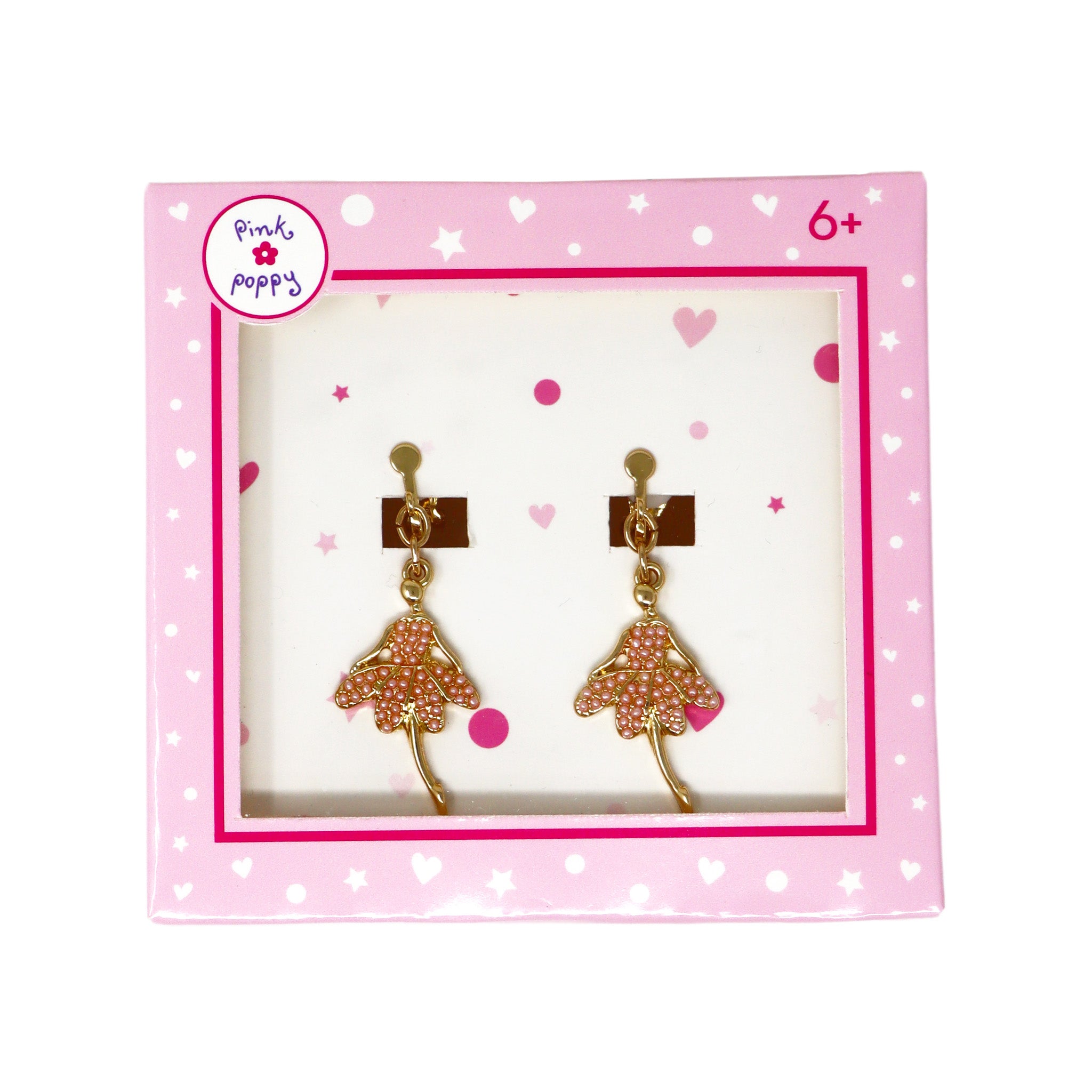 Ballerina Clip-on Earrings - Pink Poppy Australia