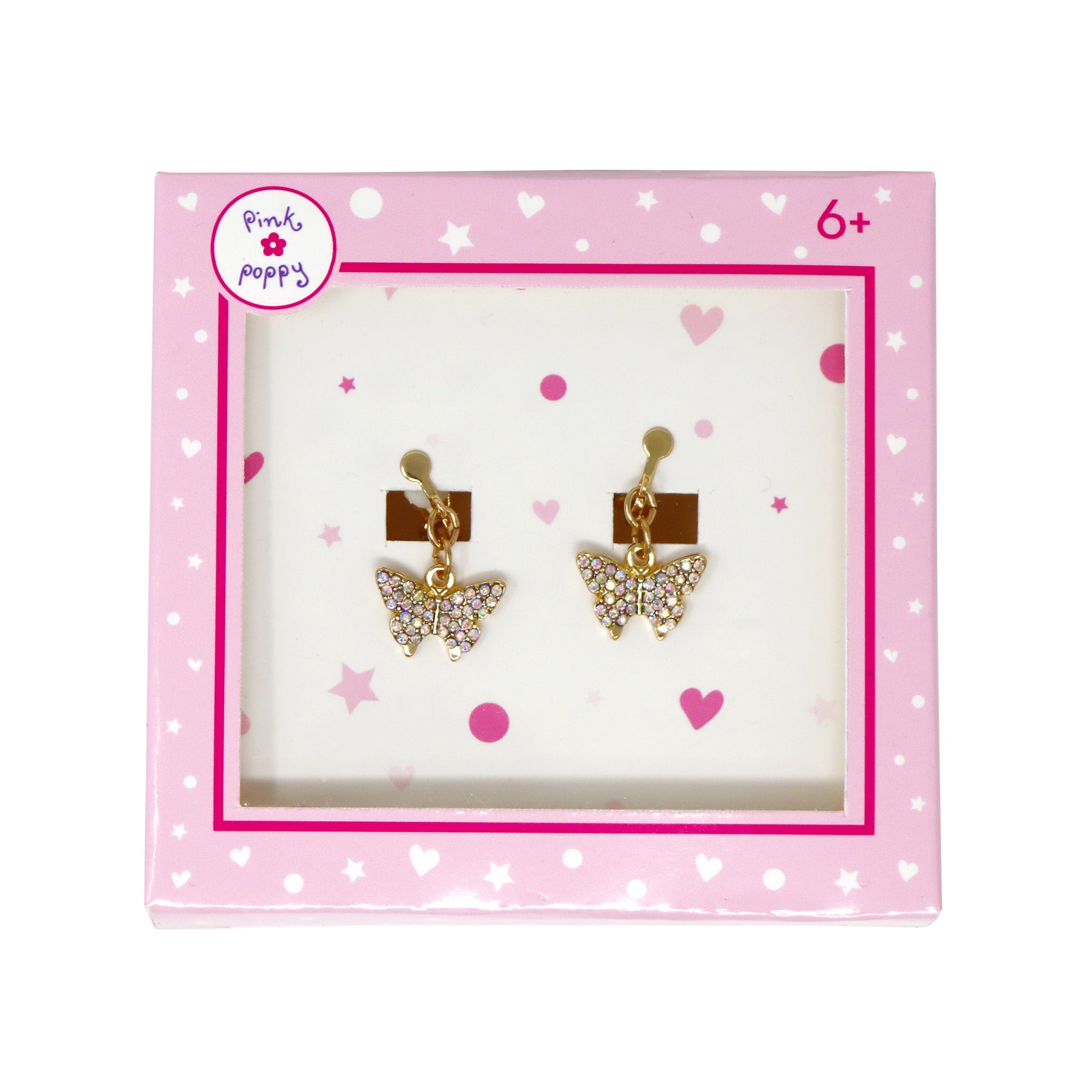 Butterfly Clip-on Earrings - Pink Poppy Australia