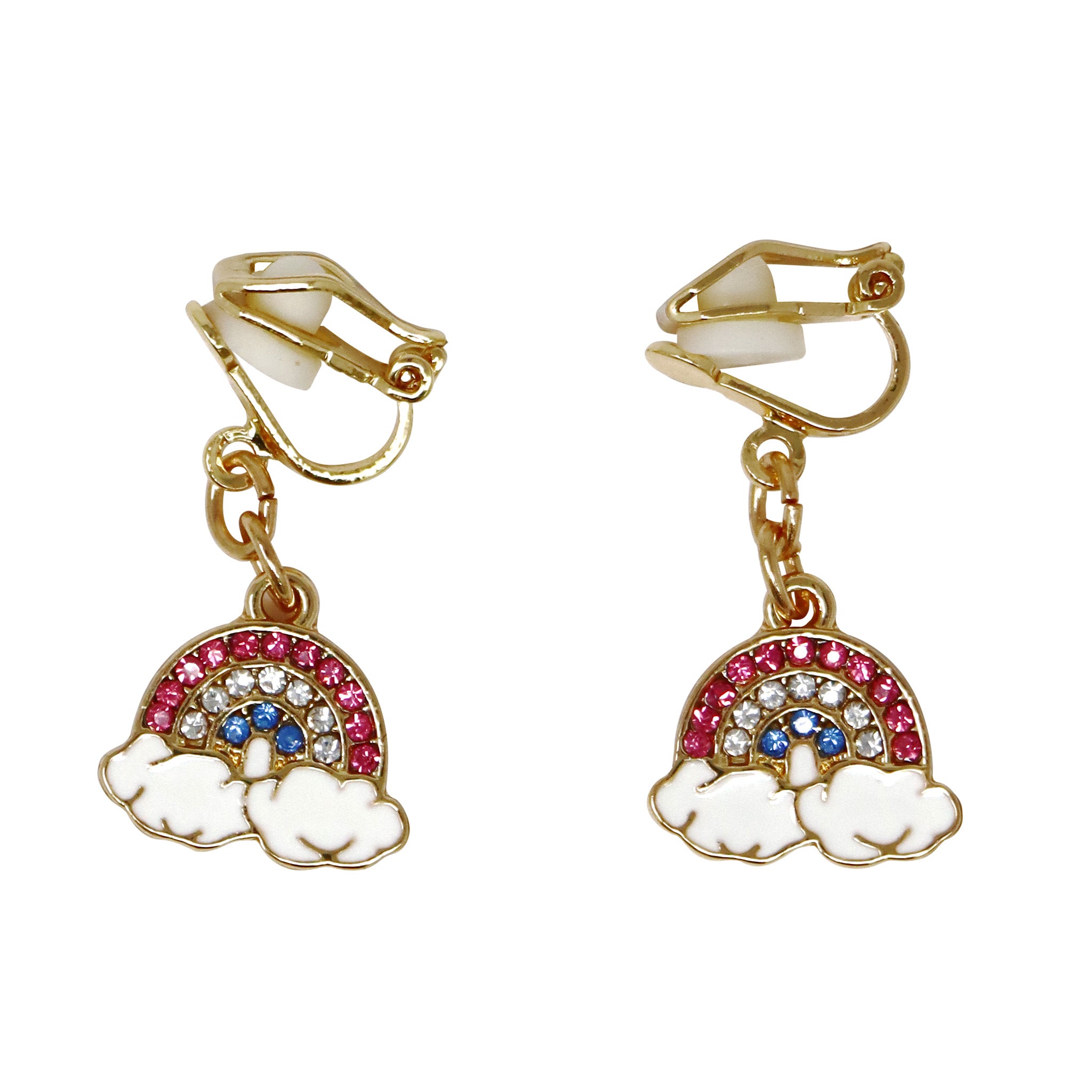 Rainbow Clip-on Earrings - Pink Poppy Australia