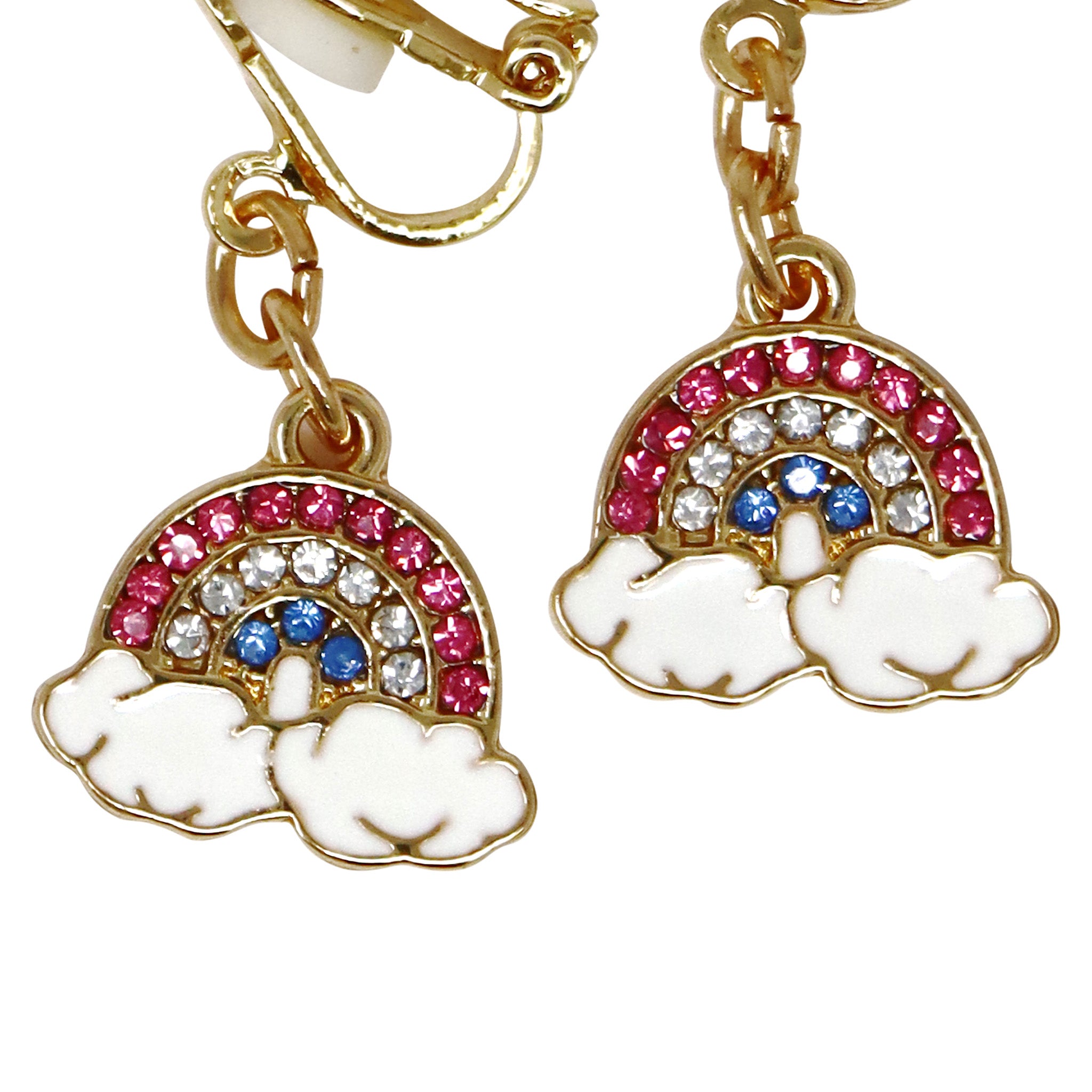 Rainbow Clip-on Earrings - Pink Poppy Australia