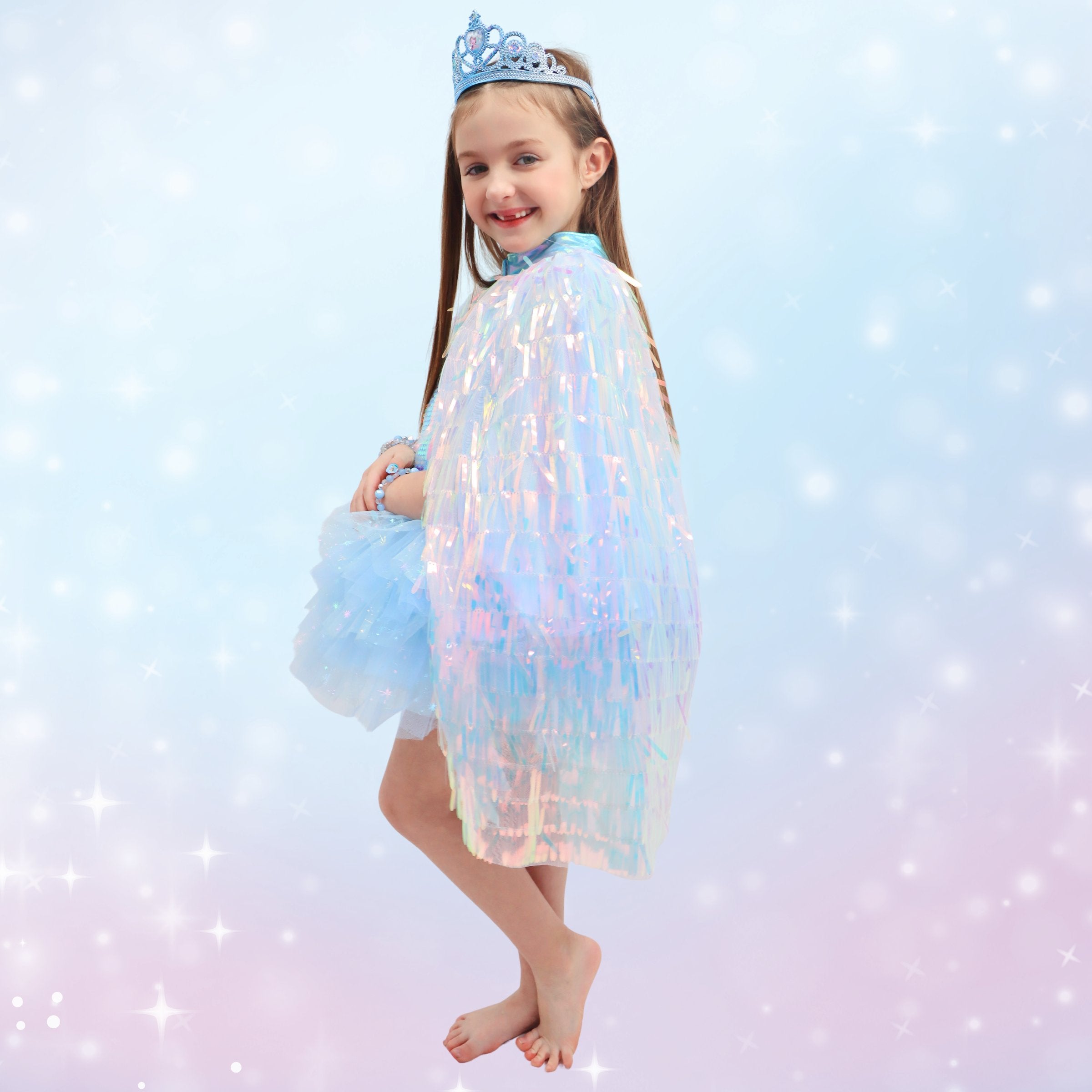 Disney Frozen Elsa Sequin Cape - Pink Poppy Australia
