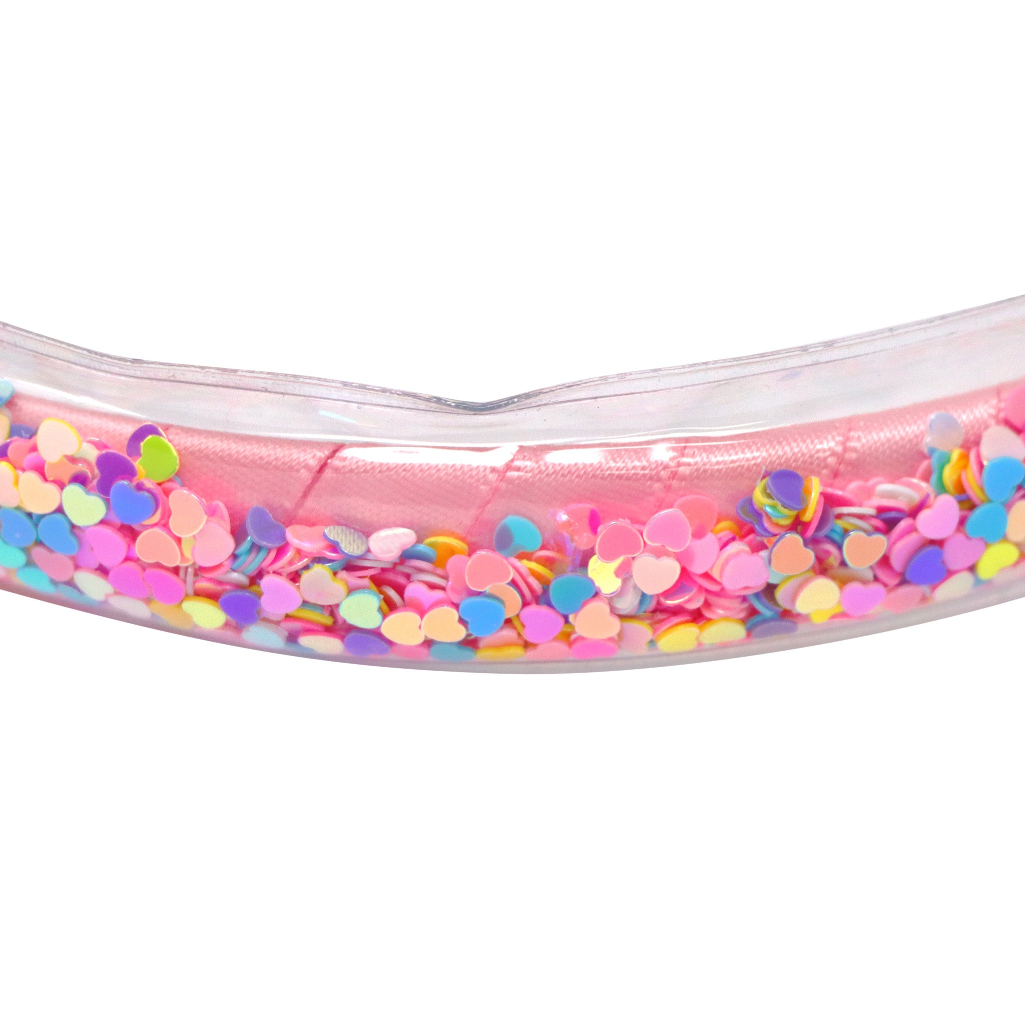 Rainbow Hearts Glitter Headband - Pink Poppy Australia