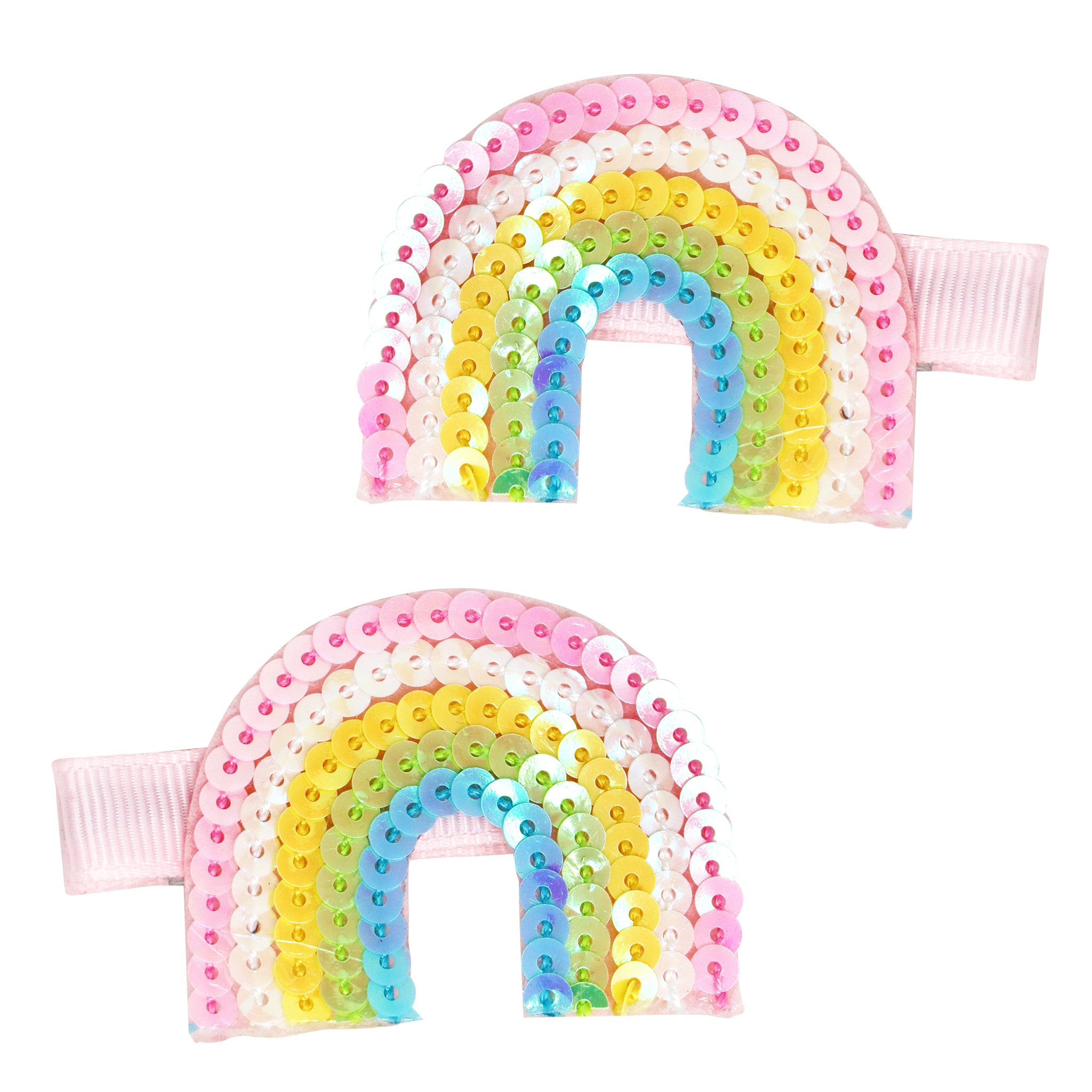 Sequin Rainbow Hairslides - Pink Poppy Australia