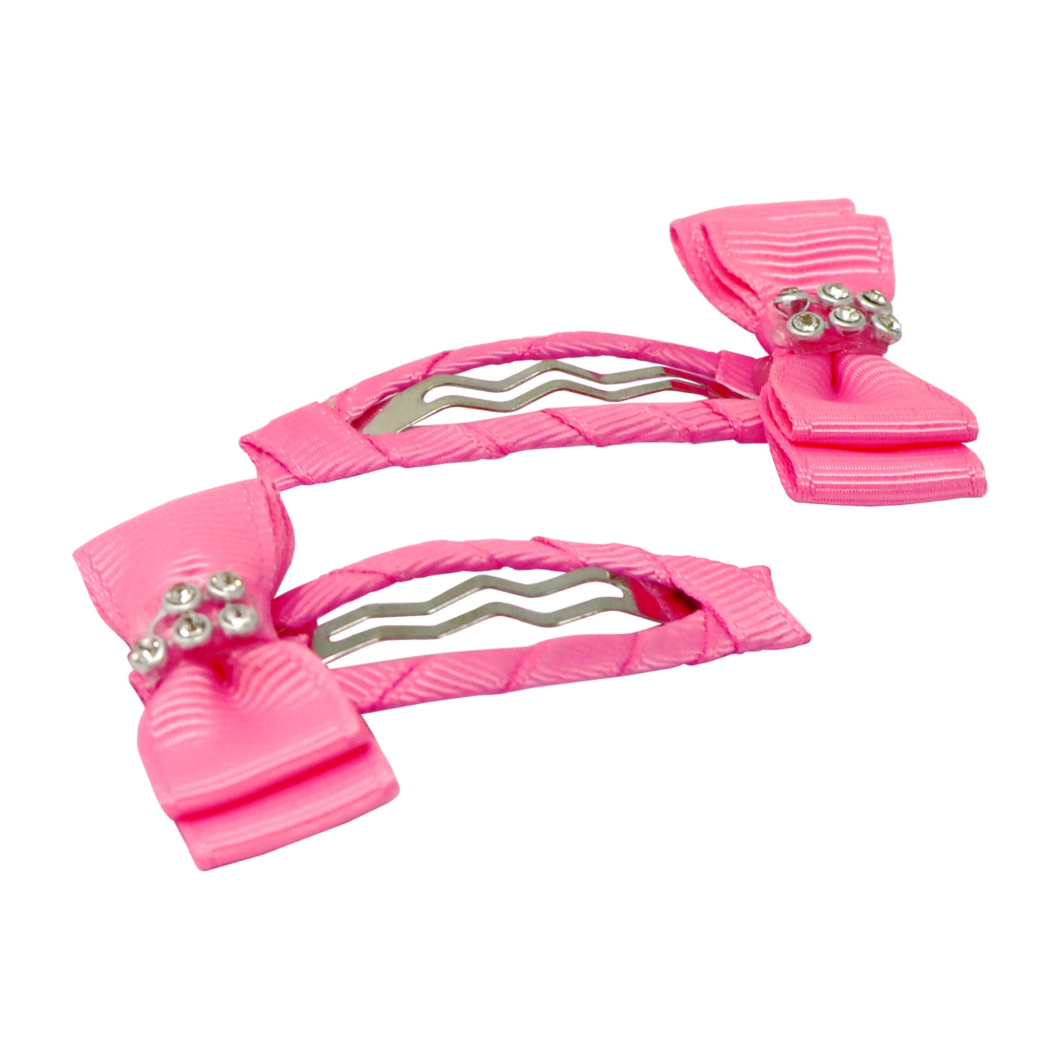 Ribbon Bow Hair Clips - Pink Poppy Australia