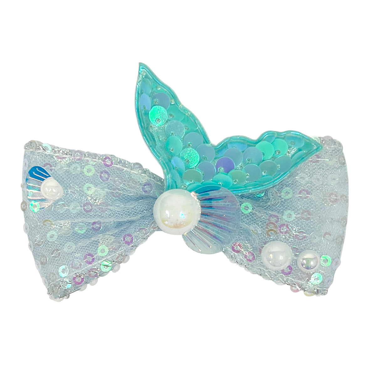 Mermaid Tail Bow Hair Clip - Pink Poppy Australia